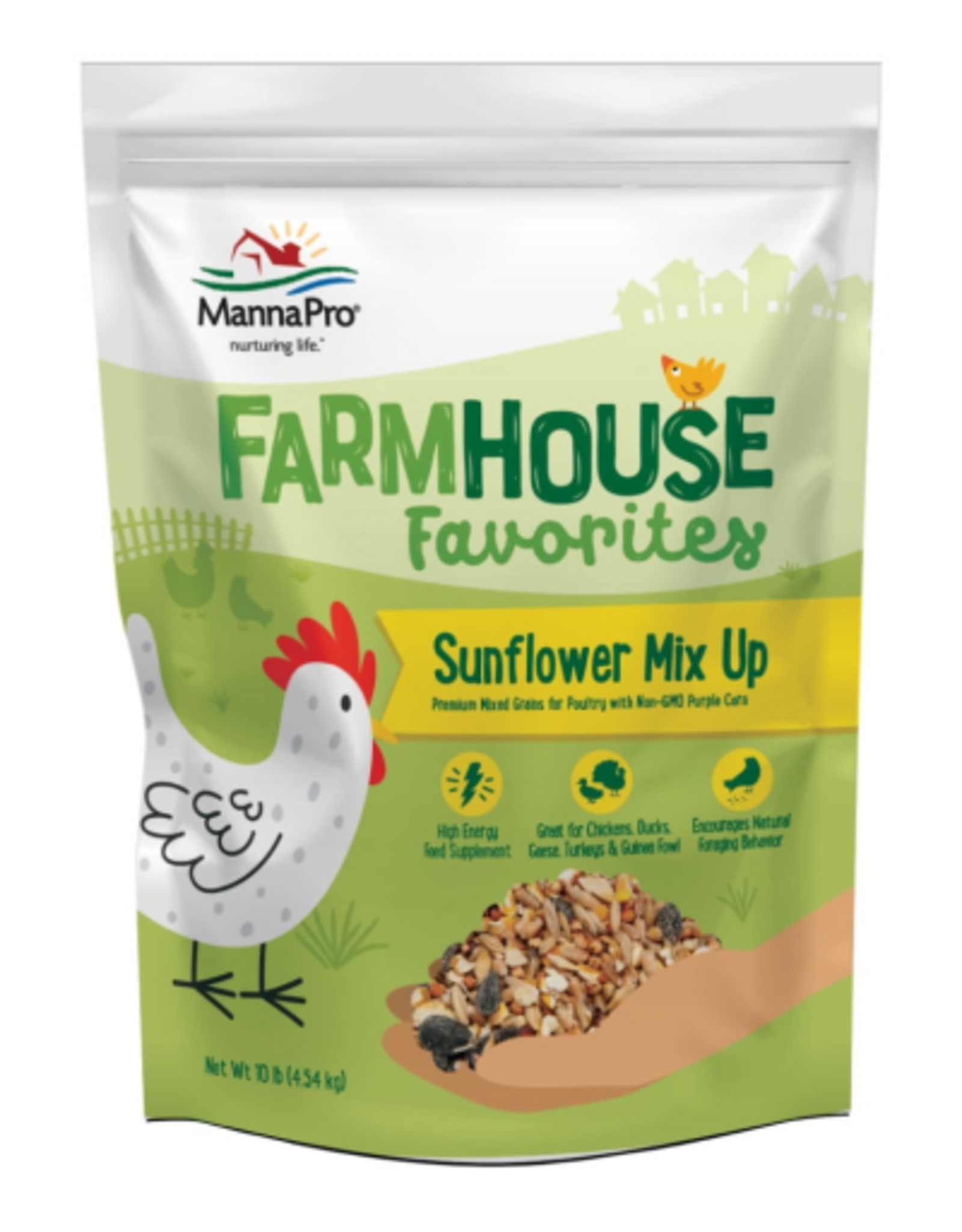 Manna Pro Manna Pro Farmhouse Favorites Chicken Treats - Sunflower Mix up - 1 Bag -10lb.