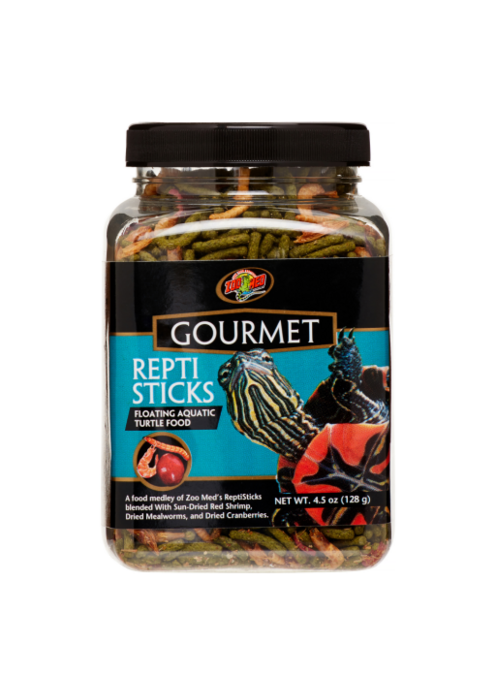 Zoo Med Zoo Med Gourmet Reptisticks Floating Aquatic Turtle Food Healthy Meal - 4.5 oz