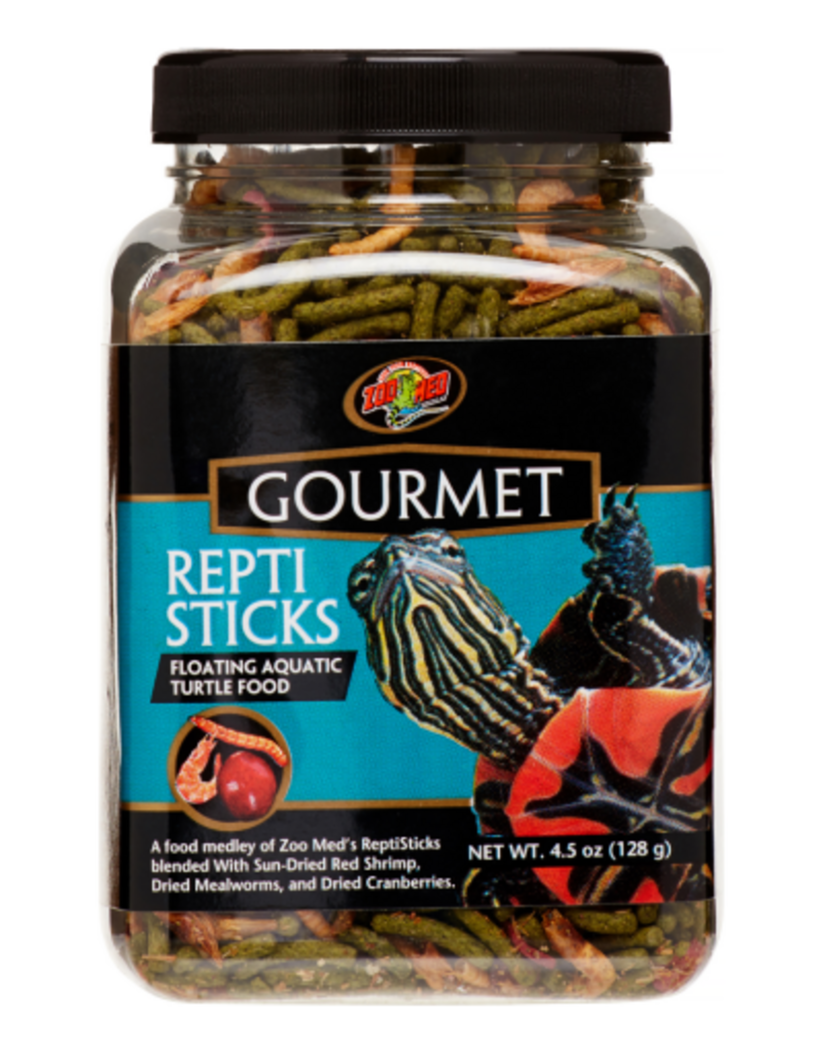 Zoo Med Zoo Med Gourmet Reptisticks Floating Aquatic Turtle Food Healthy Meal - 4.5 oz