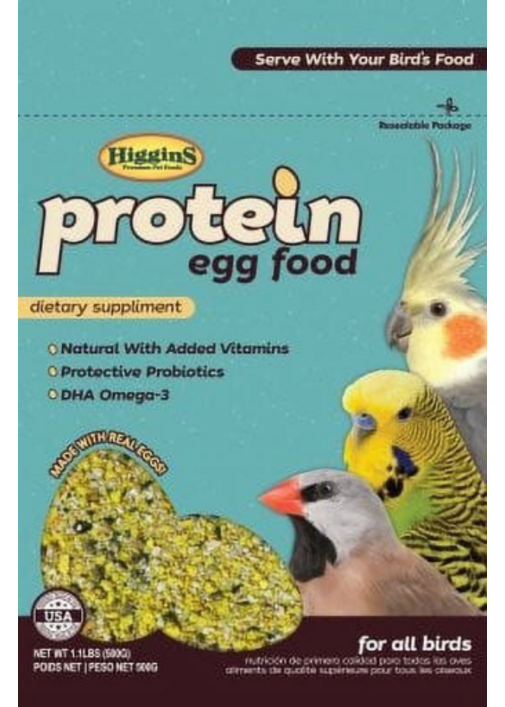 Versele-Laga Higgins Versele-Laga Higgins Protein Egg Bird Food - 1.1 Lb