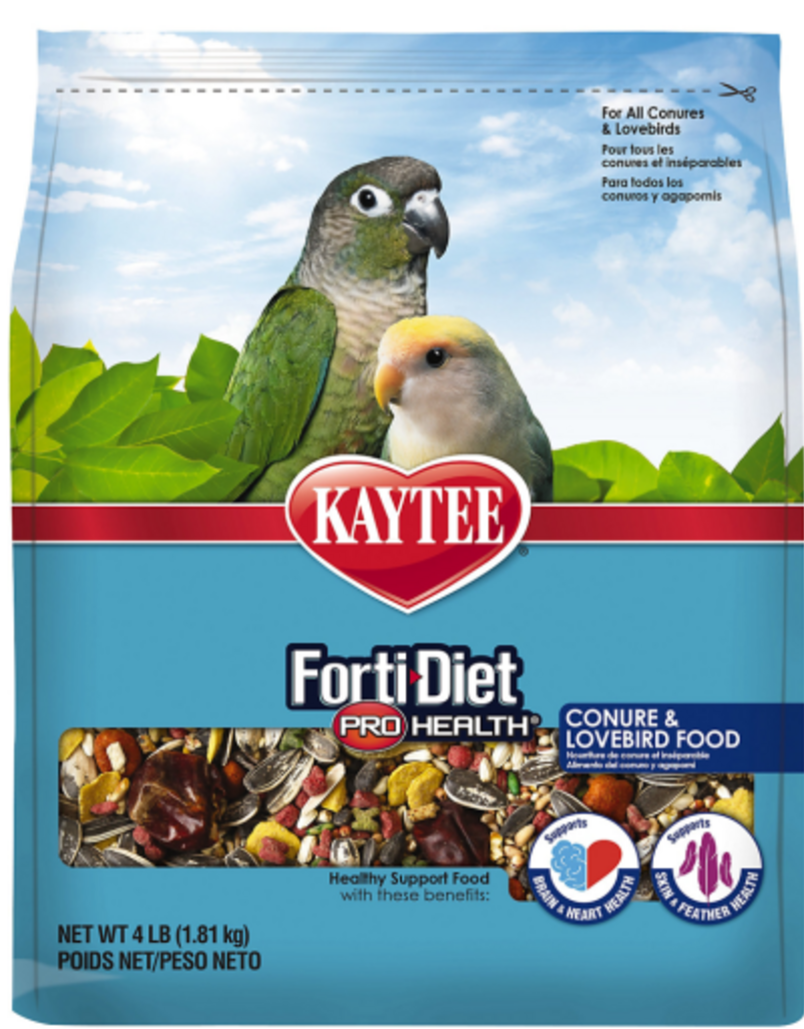 Kaytee KAYTEE FORTI-DIET PRO HEALTH CONURE & LOVEBIRD 4LBS