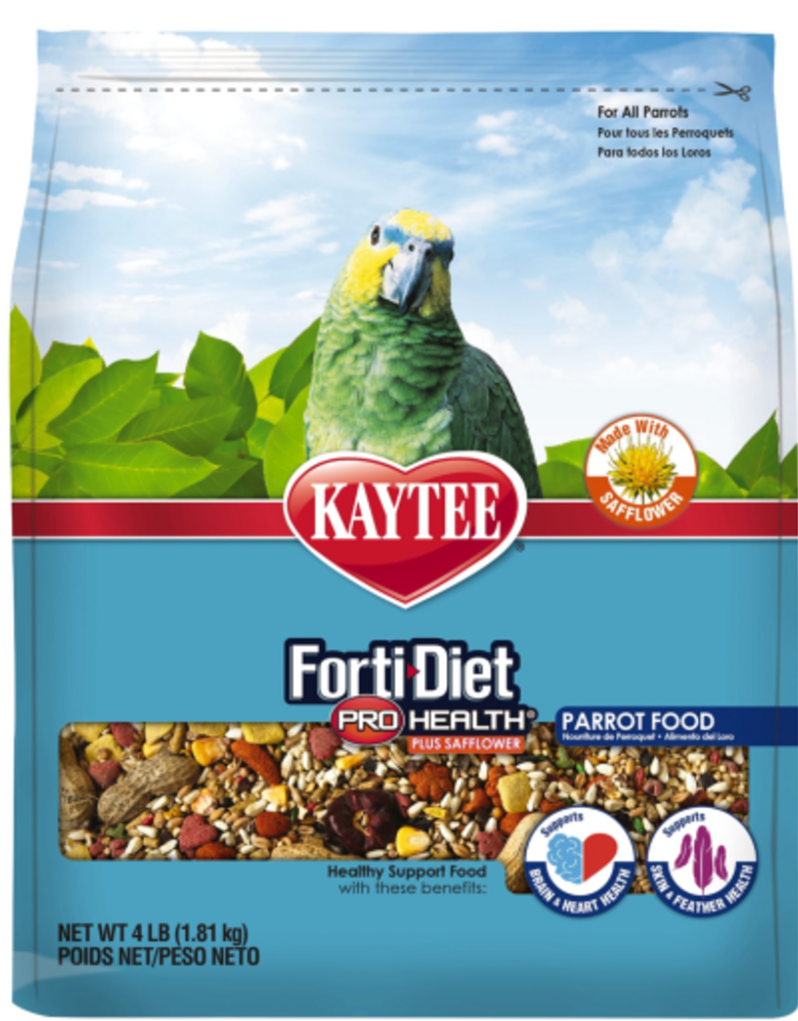 Kaytee KAYTEE FORTI-DIET PRO HEALTH W/SAFFLOWER PARROT 4LBS