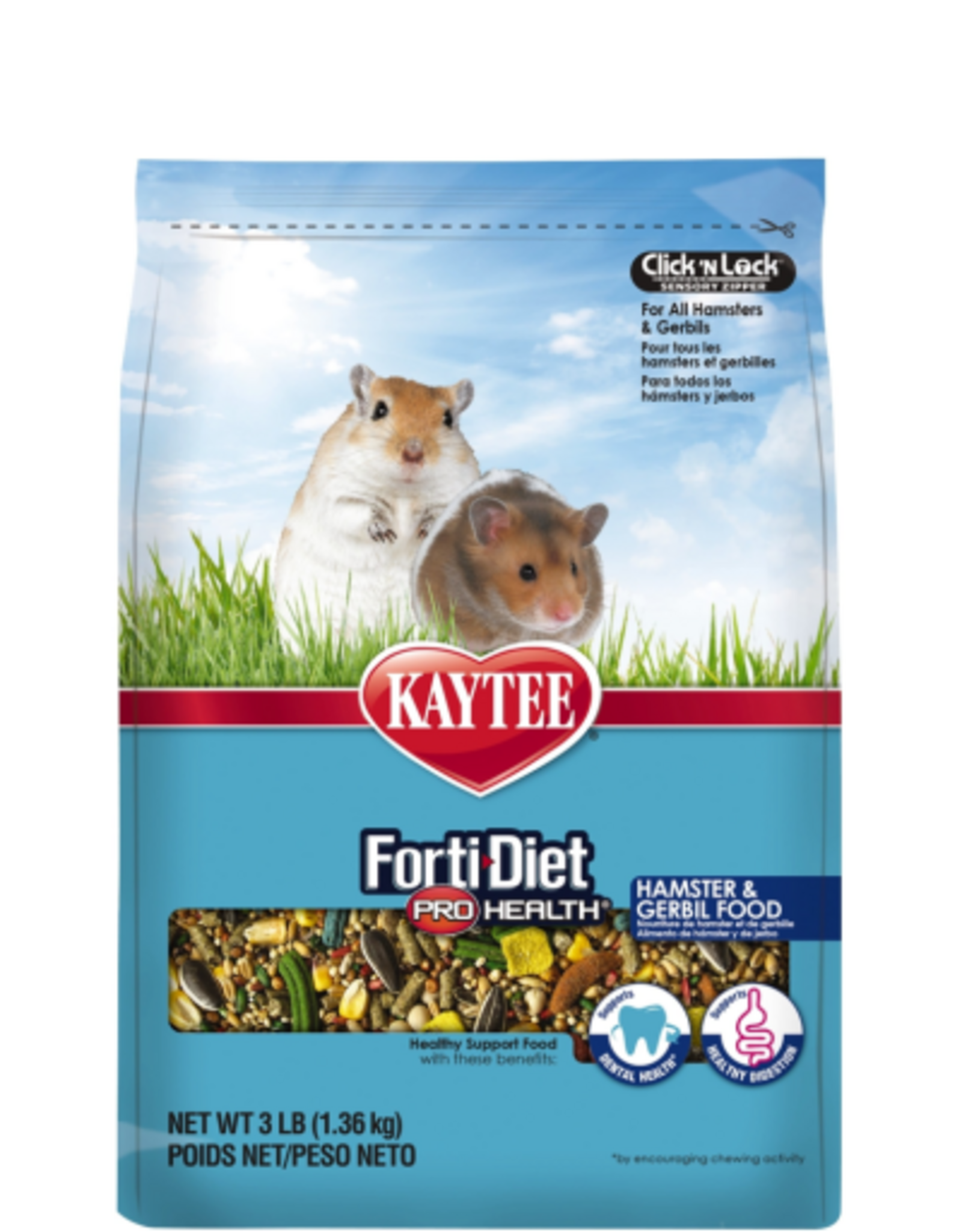 Kaytee KAYTEE FORTI-DIET PRO HEALTH HAMSTER & GERBIL 3LBS
