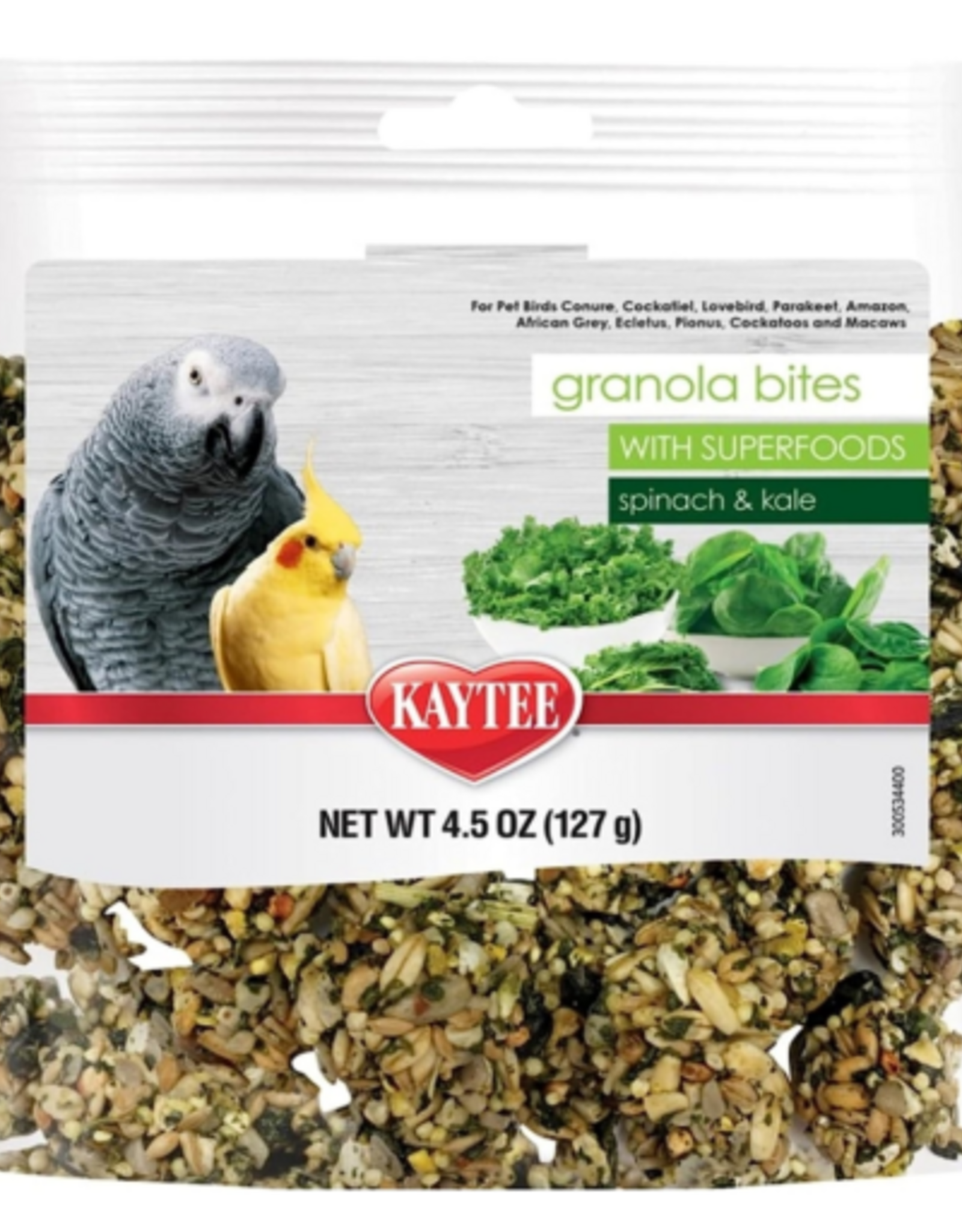 Kaytee Kaytee Granola Bites with Super Foods Spinach and Kale - 4.5 oz
