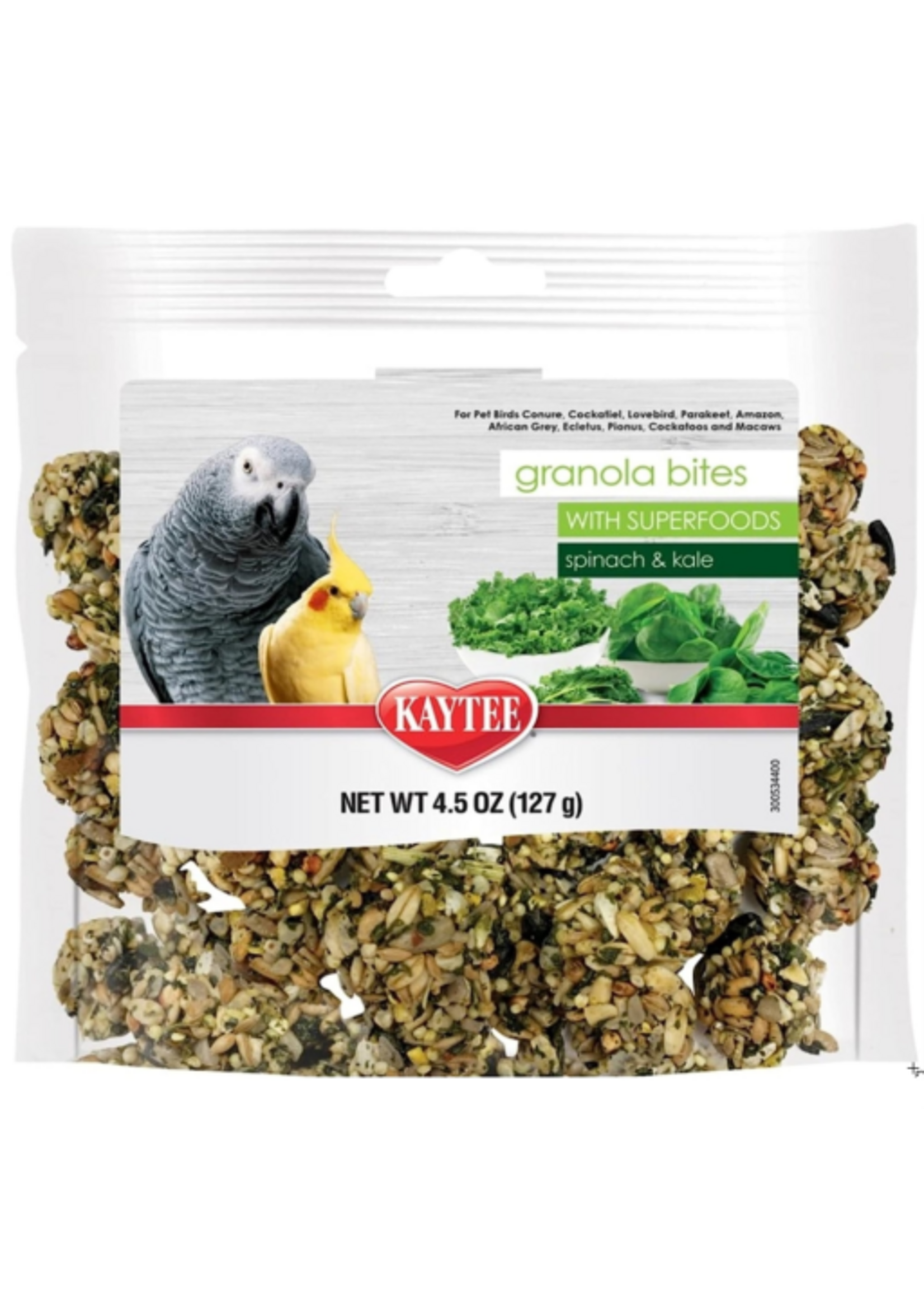 Kaytee Kaytee Granola Bites with Super Foods Spinach and Kale - 4.5 oz