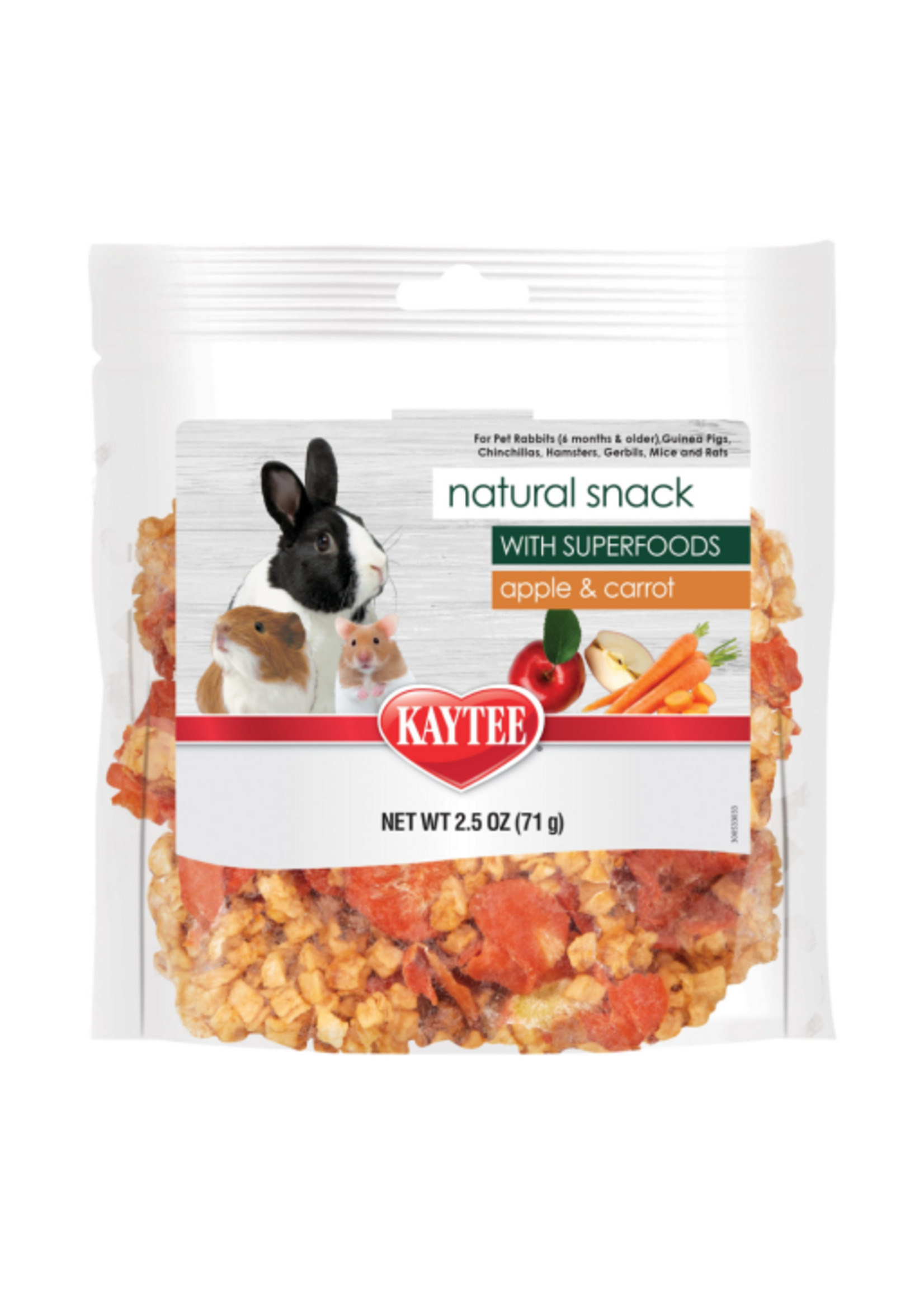 Kaytee Kaytee Natural Snack with Superfoods Carrot & Apple - 2.5 oz