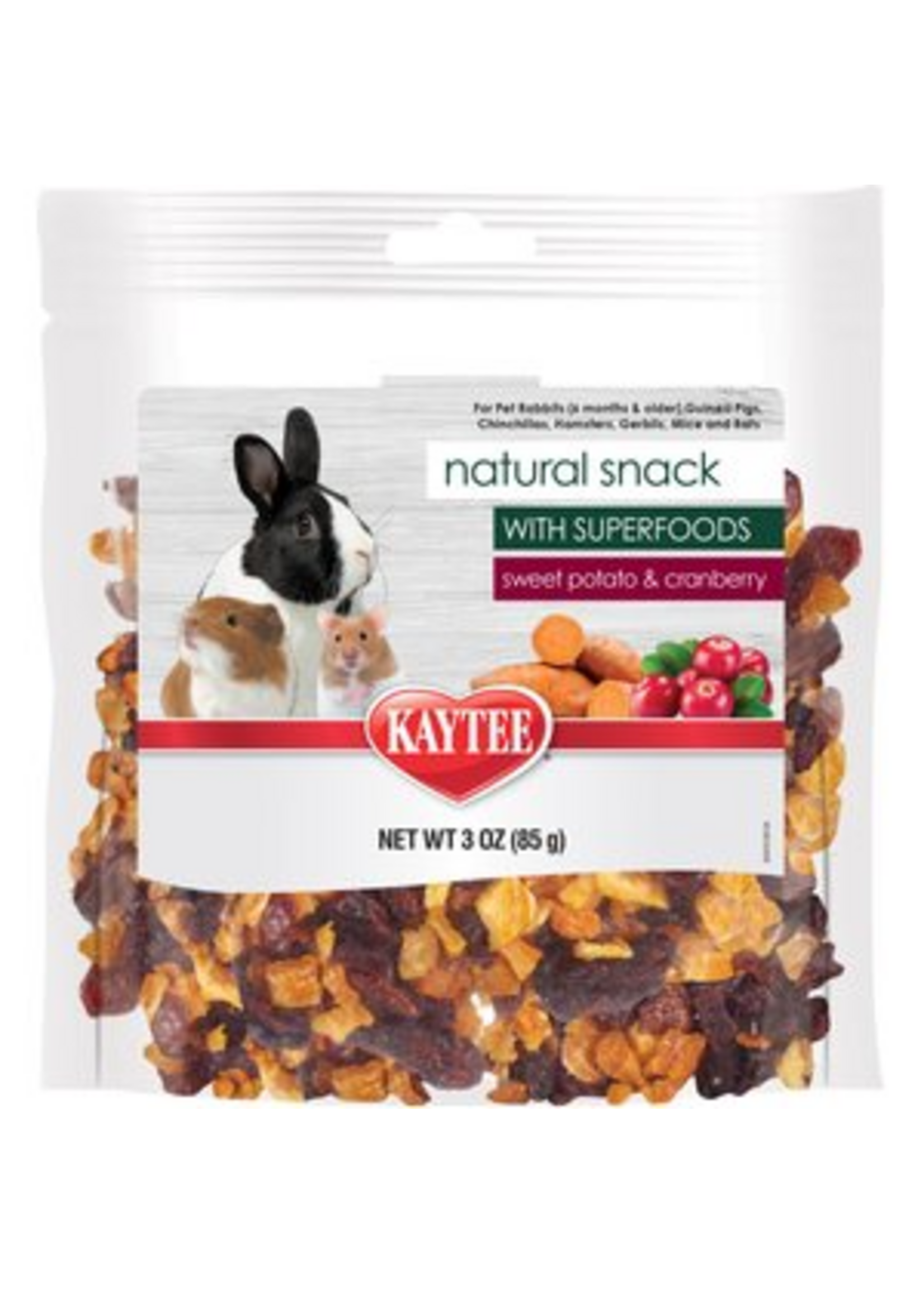 Kaytee Kaytee Natural Snack for Small Animals Sweet Potato & Cranberry Treat - 3 oz