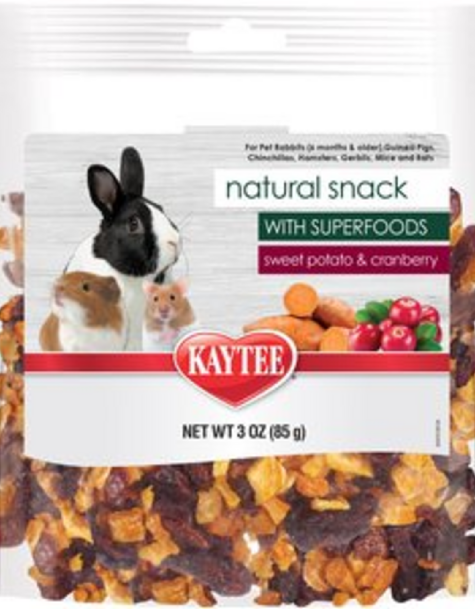 Kaytee Kaytee Natural Snack for Small Animals Sweet Potato & Cranberry Treat - 3 oz