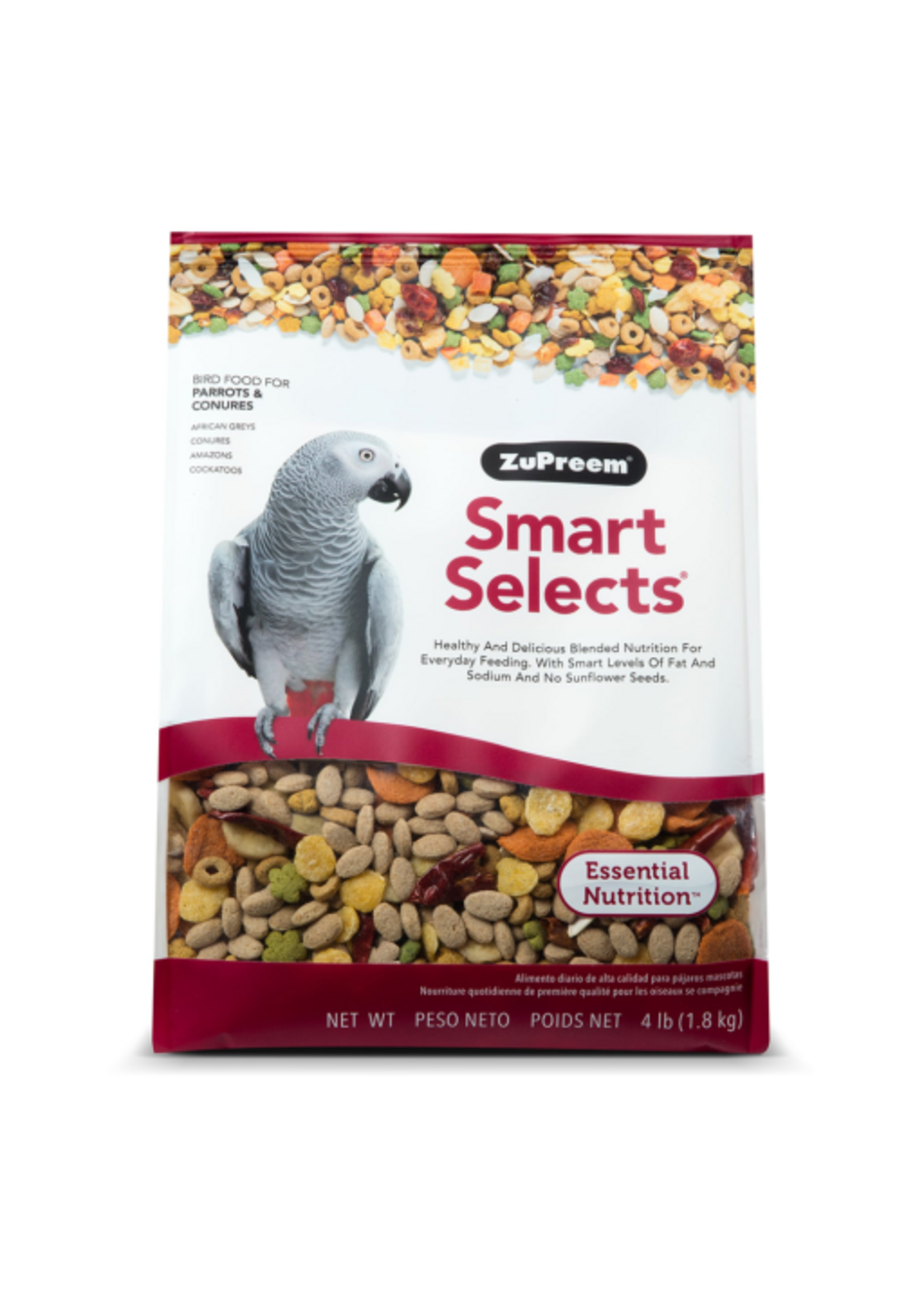 ZuPreem ZuPreem Smart Selects Parrot & Conure Food Mixed Seed - 4 lb