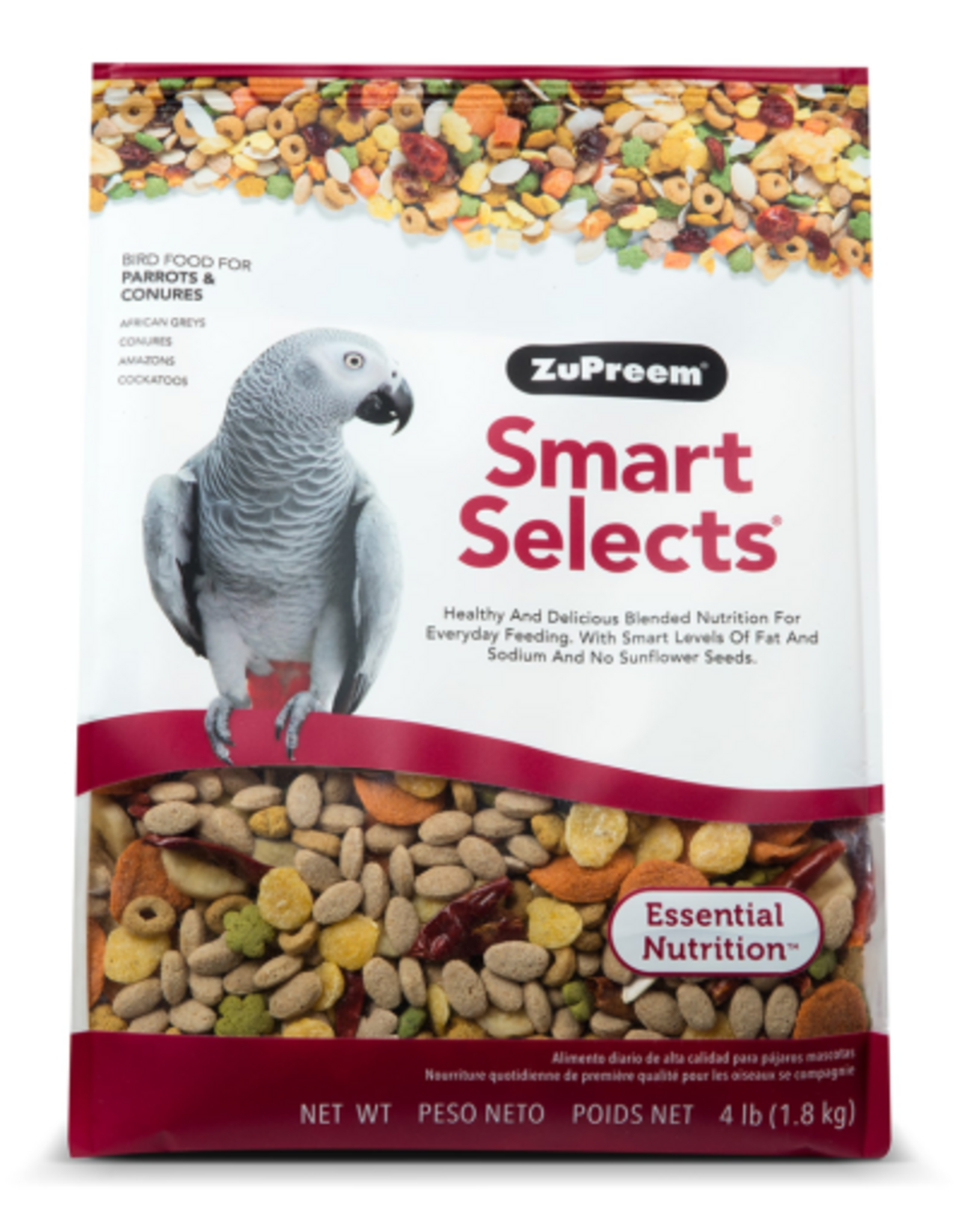 ZuPreem ZuPreem Smart Selects Parrot & Conure Food Mixed Seed - 4 lb