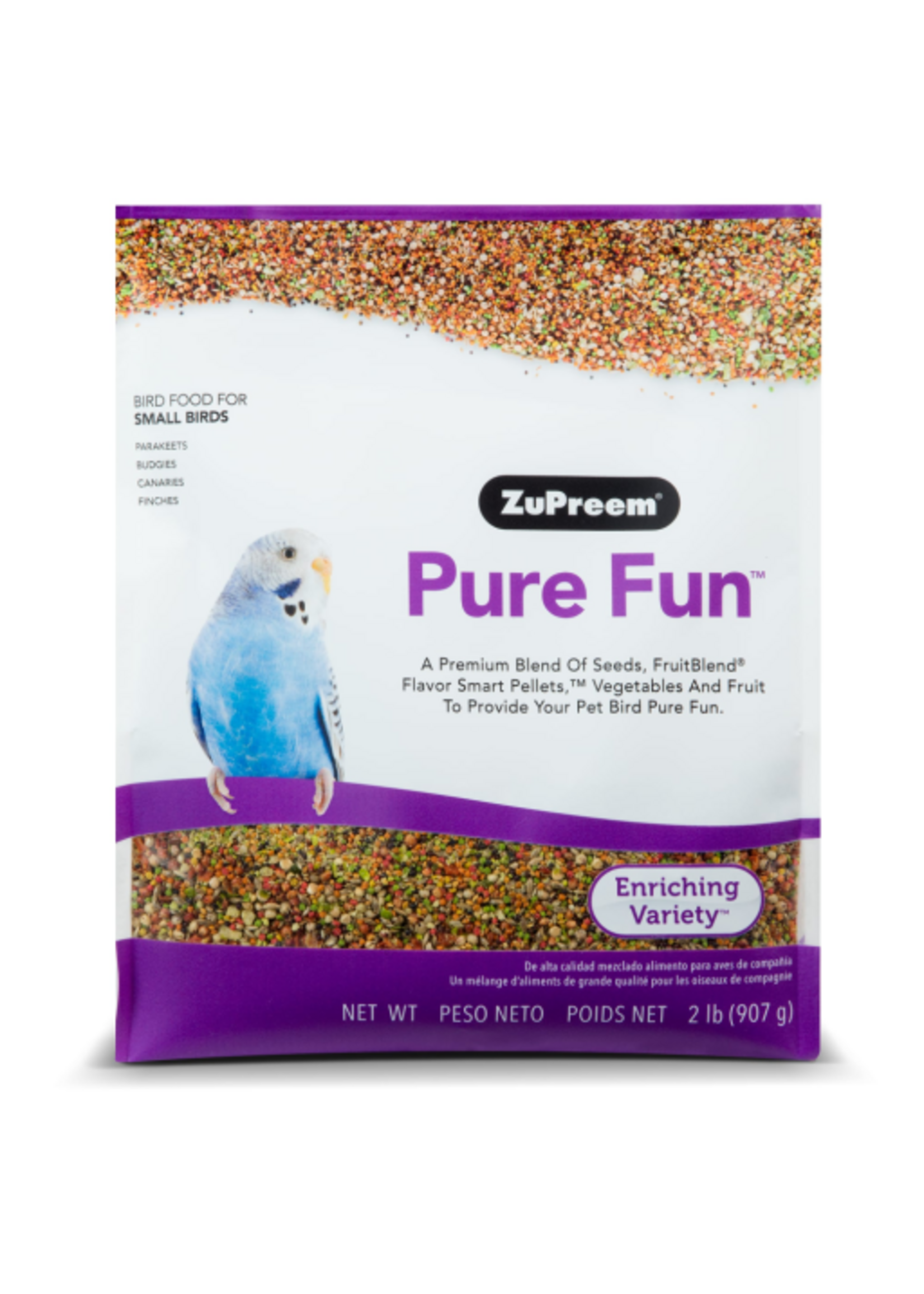 ZuPreem ZUPREEM PURE FUN SMALL BIRD 2LBS
