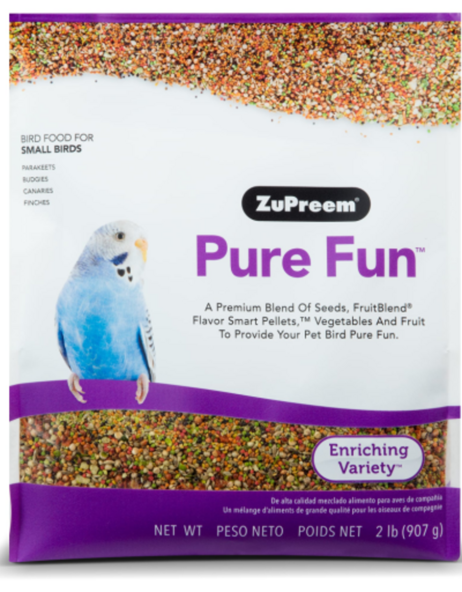 ZuPreem ZUPREEM PURE FUN SMALL BIRD 2LBS