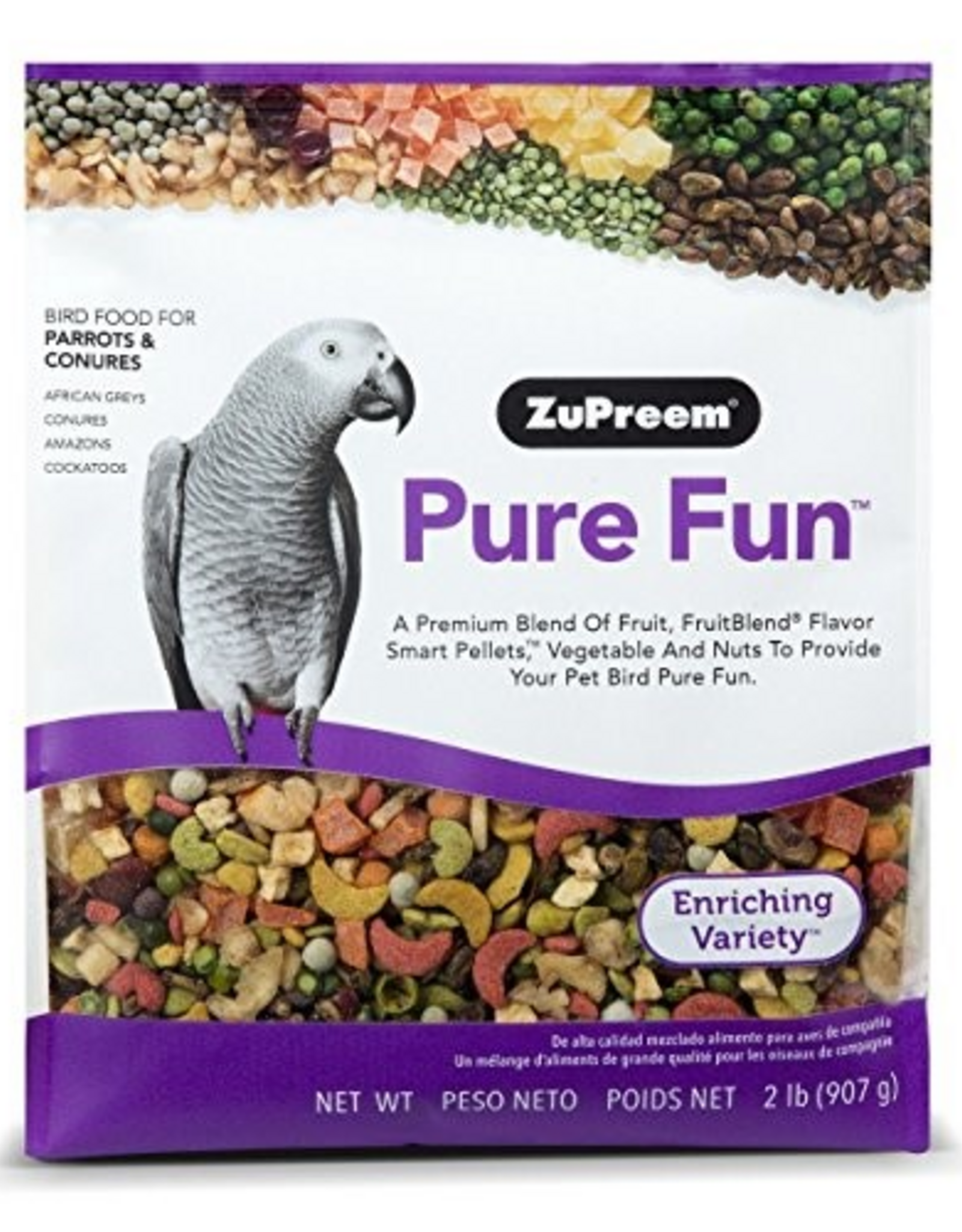 ZuPreem ZUPREEM PURE FUN PARROT & CONURES 2LBS