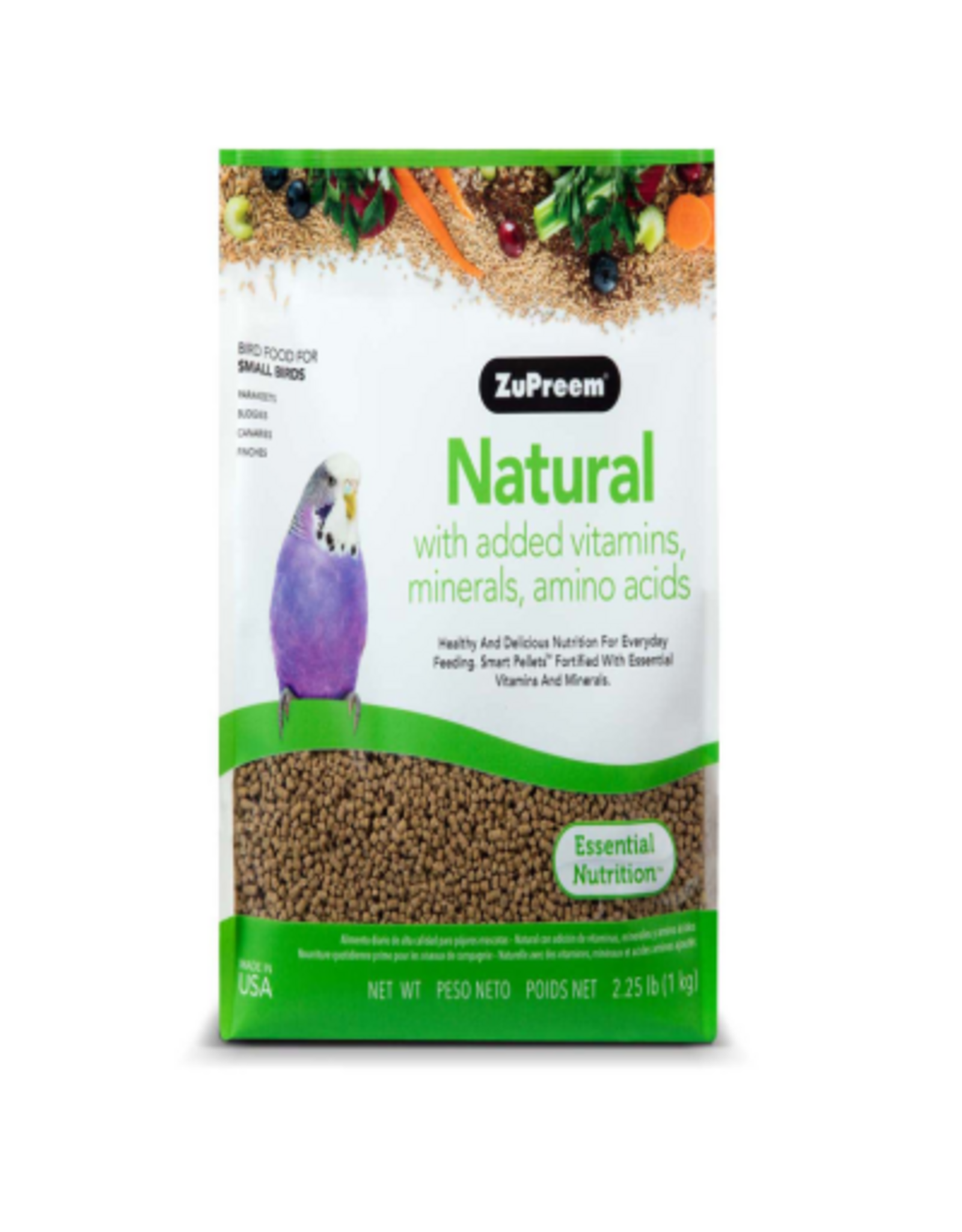 ZuPreem ZuPreem Natural Bird Food Pellets for Small Birds - 2.25 lb