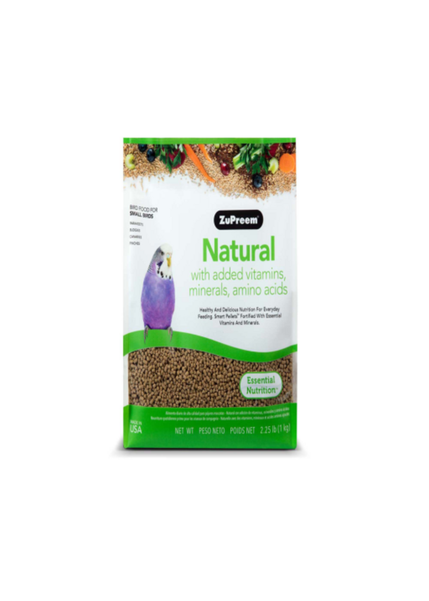 ZuPreem ZuPreem Natural Bird Food Pellets for Small Birds - 2.25 lb