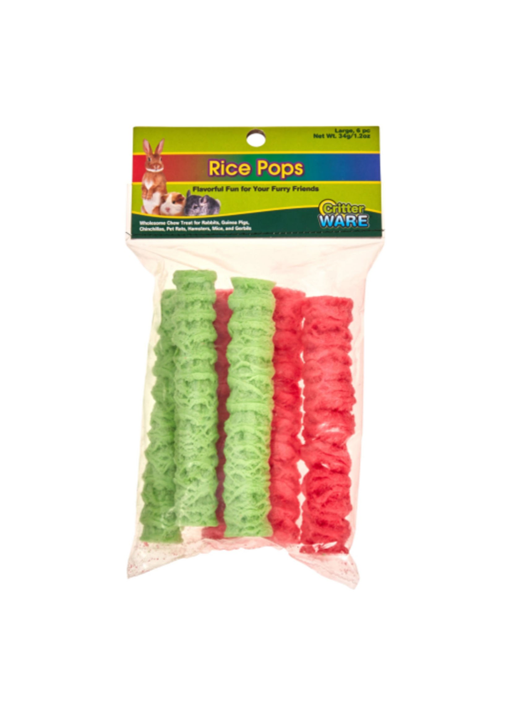 Ware WARE Large Rice Pops Small Animal Treats - Pack of 6