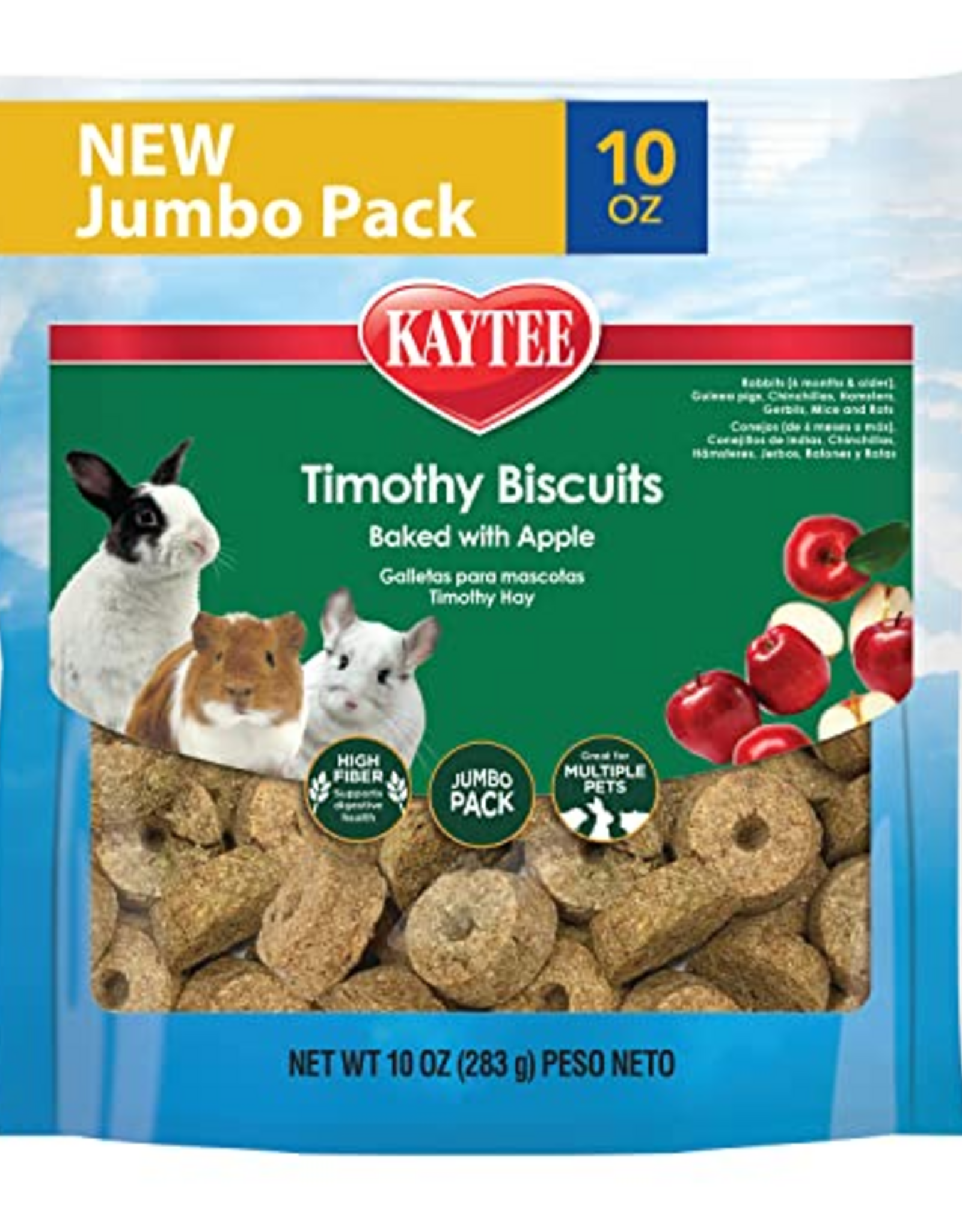Kaytee Kaytee Timothy Biscuits with Apple for Small Animals - 10 oz
