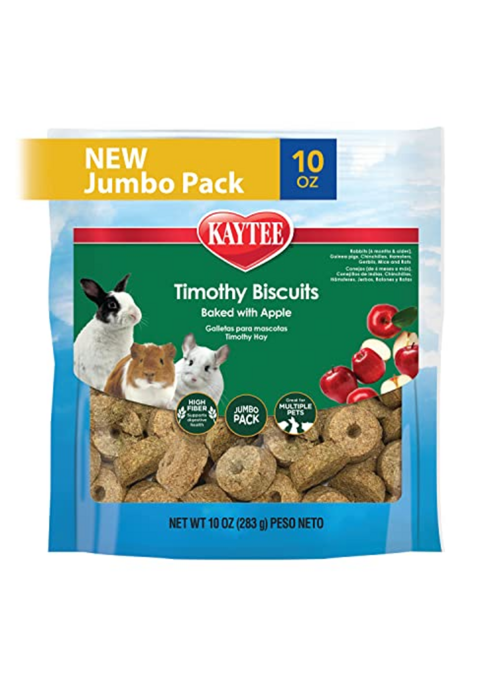Kaytee Kaytee Timothy Biscuits with Apple for Small Animals - 10 oz
