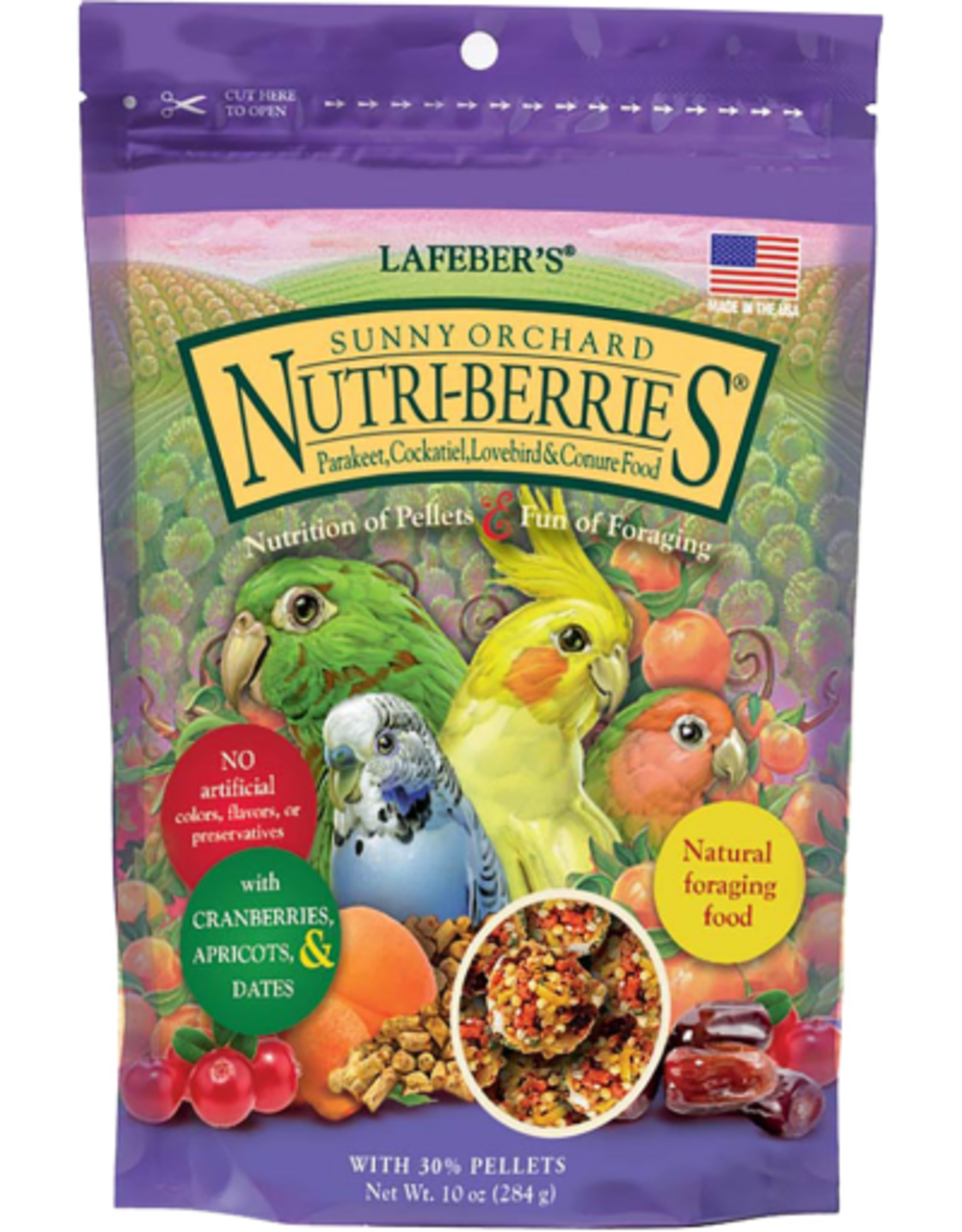 Lafeber Lafeber Sunny Orchard Nutri-Berries Parakeet & Cockatiel Food - 10 Oz