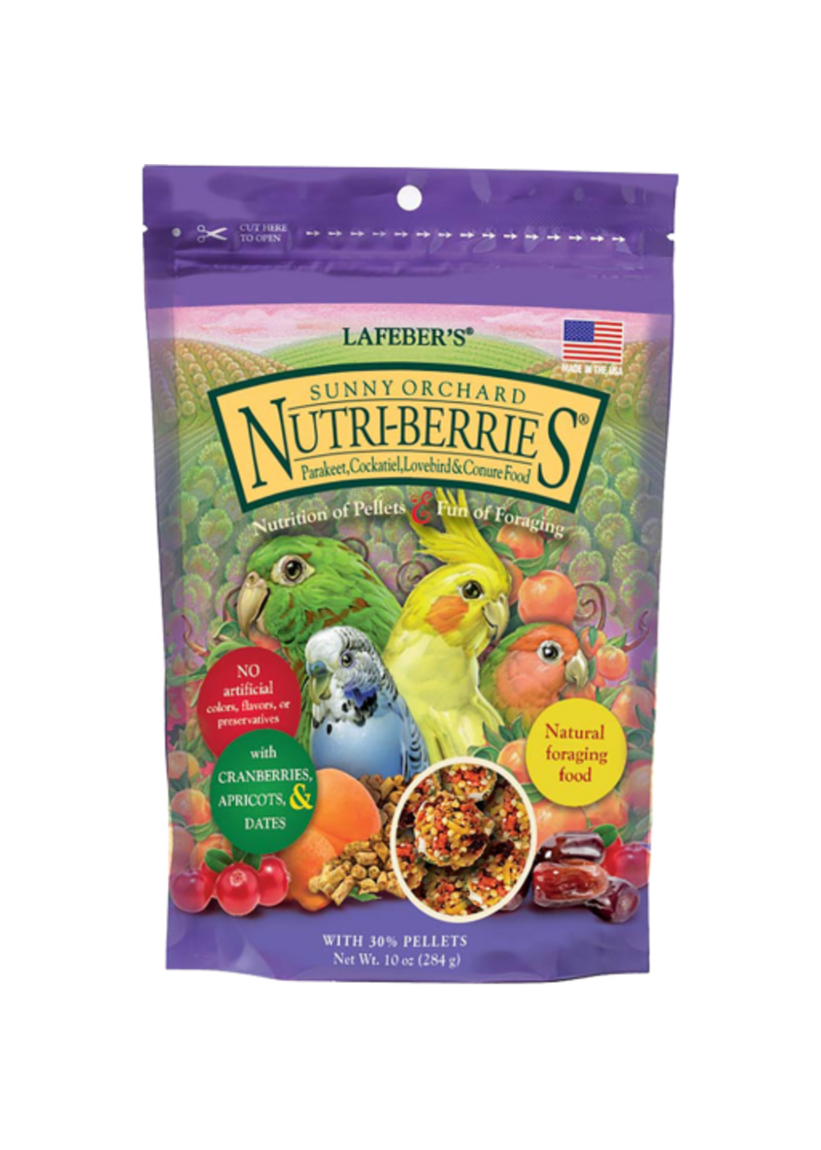 Lafeber Lafeber Sunny Orchard Nutri-Berries Parakeet & Cockatiel Food - 10 Oz