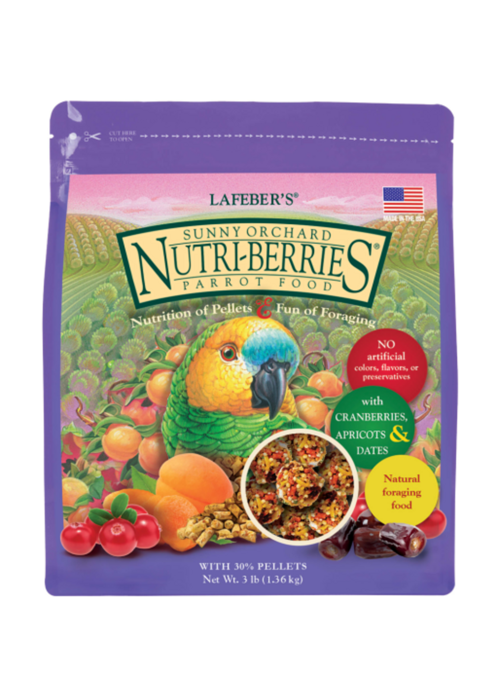 Lafeber Lafeber Gourmet Sunny Orchard Nutri Berries for Parrots - 3 Lb
