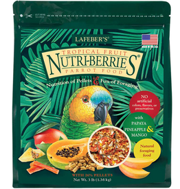Lafeber Lafeber Gourmet Tropical Fruit Nutri-Berries for Parrots - 3 lb
