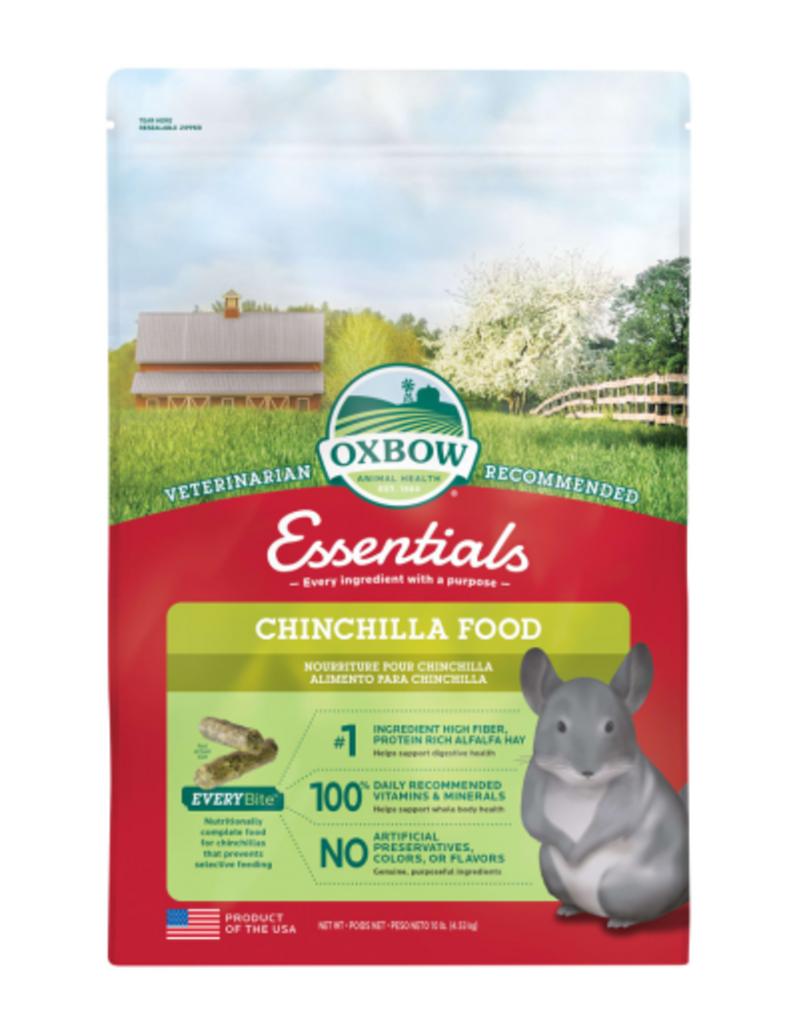 Oxbow OXBOW CHINCHILLA FOOD 10LBS