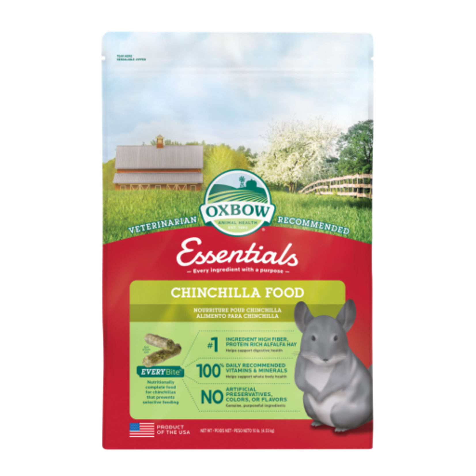 Oxbow OXBOW CHINCHILLA FOOD 10LBS