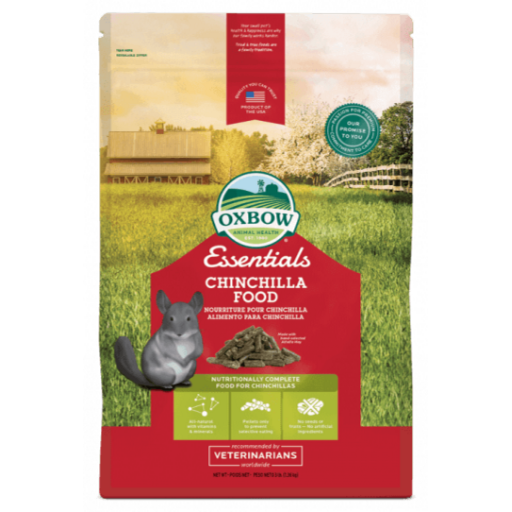 Oxbow OXBOW CHINCHILLA FOOD 3LBS