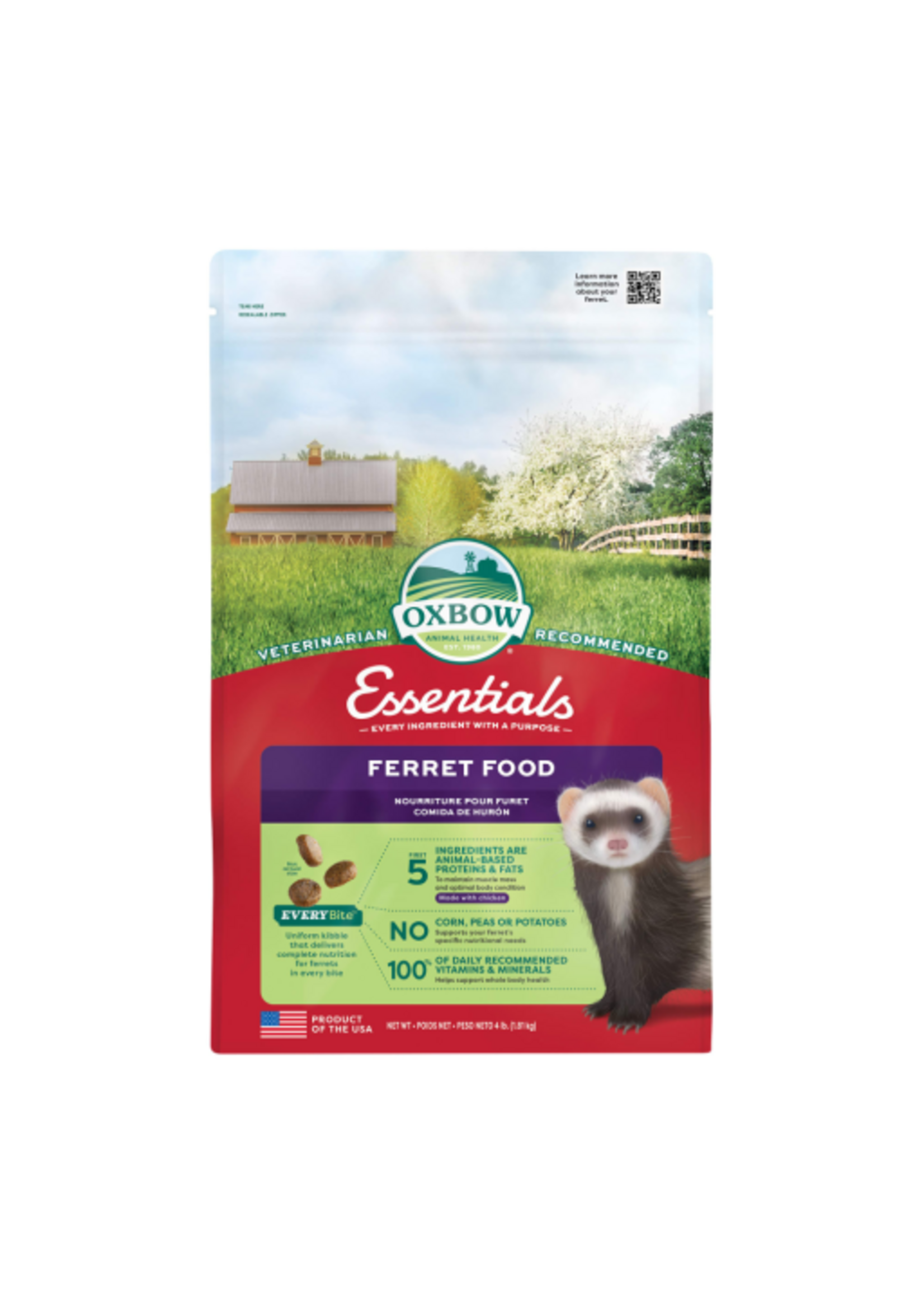 Oxbow Oxbow Essentials Ferret Food - 4 lb Dry