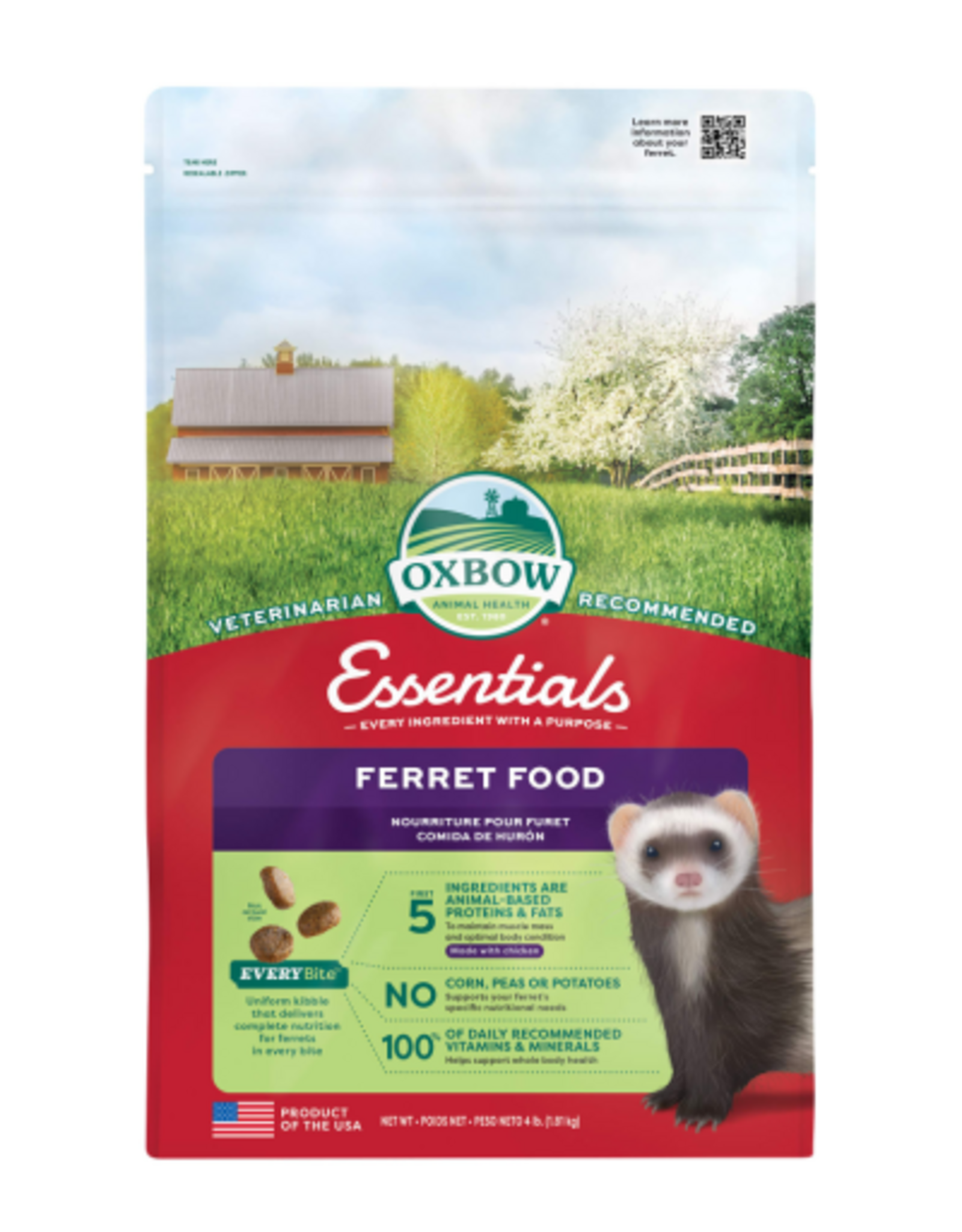 Oxbow Oxbow Essentials Ferret Food - 4 lb Dry