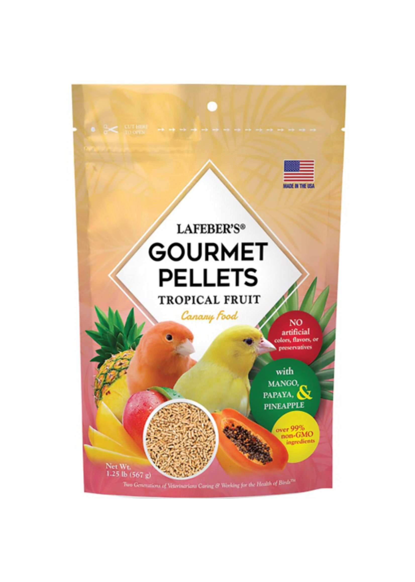 Lafeber Lafeber Tropical Fruit Gourmet Pellets Bird Food for Canary - 1.25 lbs