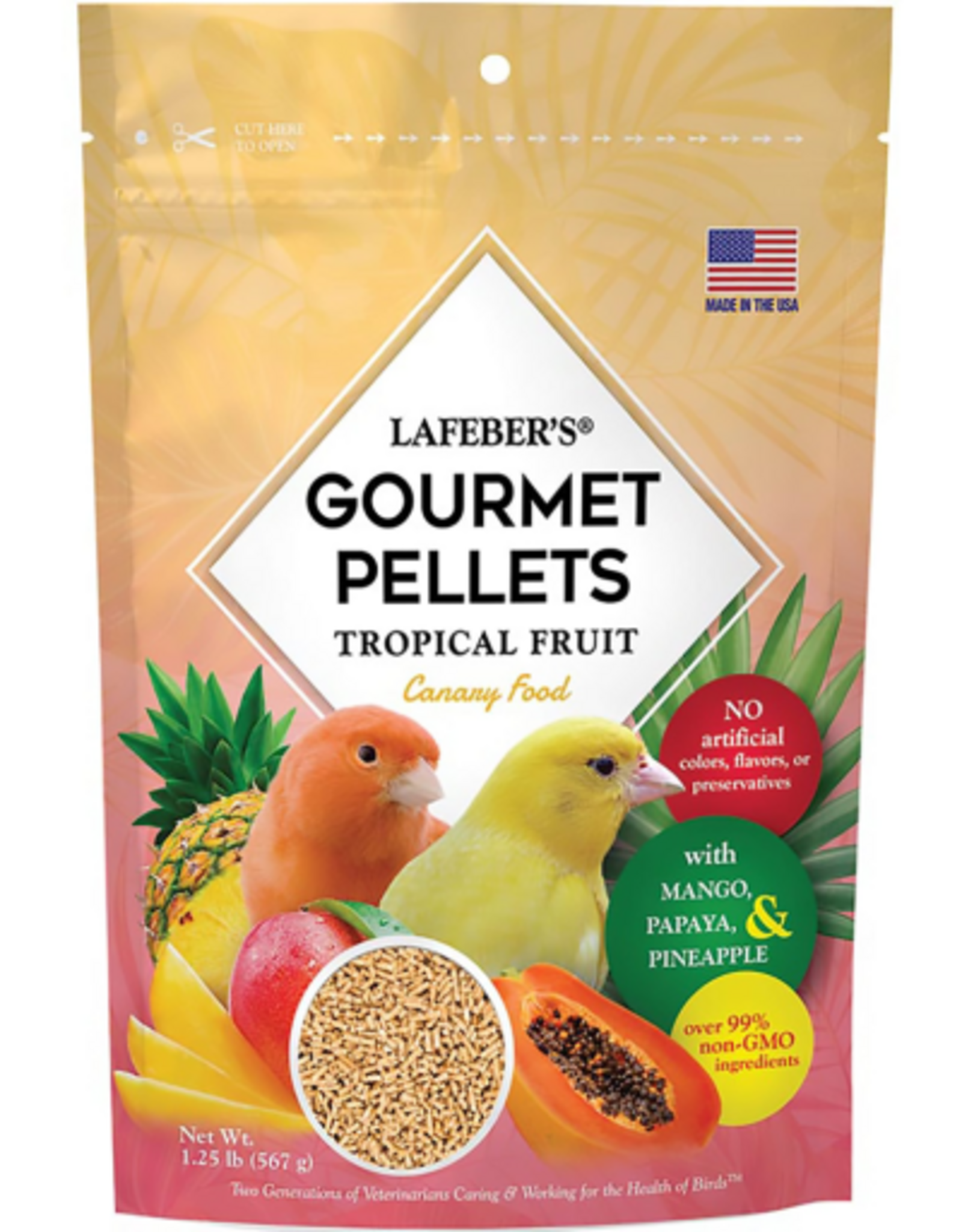 Lafeber Lafeber Tropical Fruit Gourmet Pellets Bird Food for Canary - 1.25 lbs