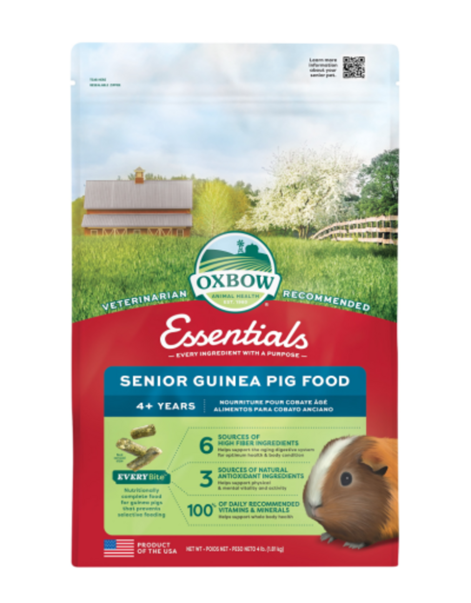 Oxbow Oxbow Animal Health Essentials Senior Guinea Pig - Dry Pellet - 4 lb