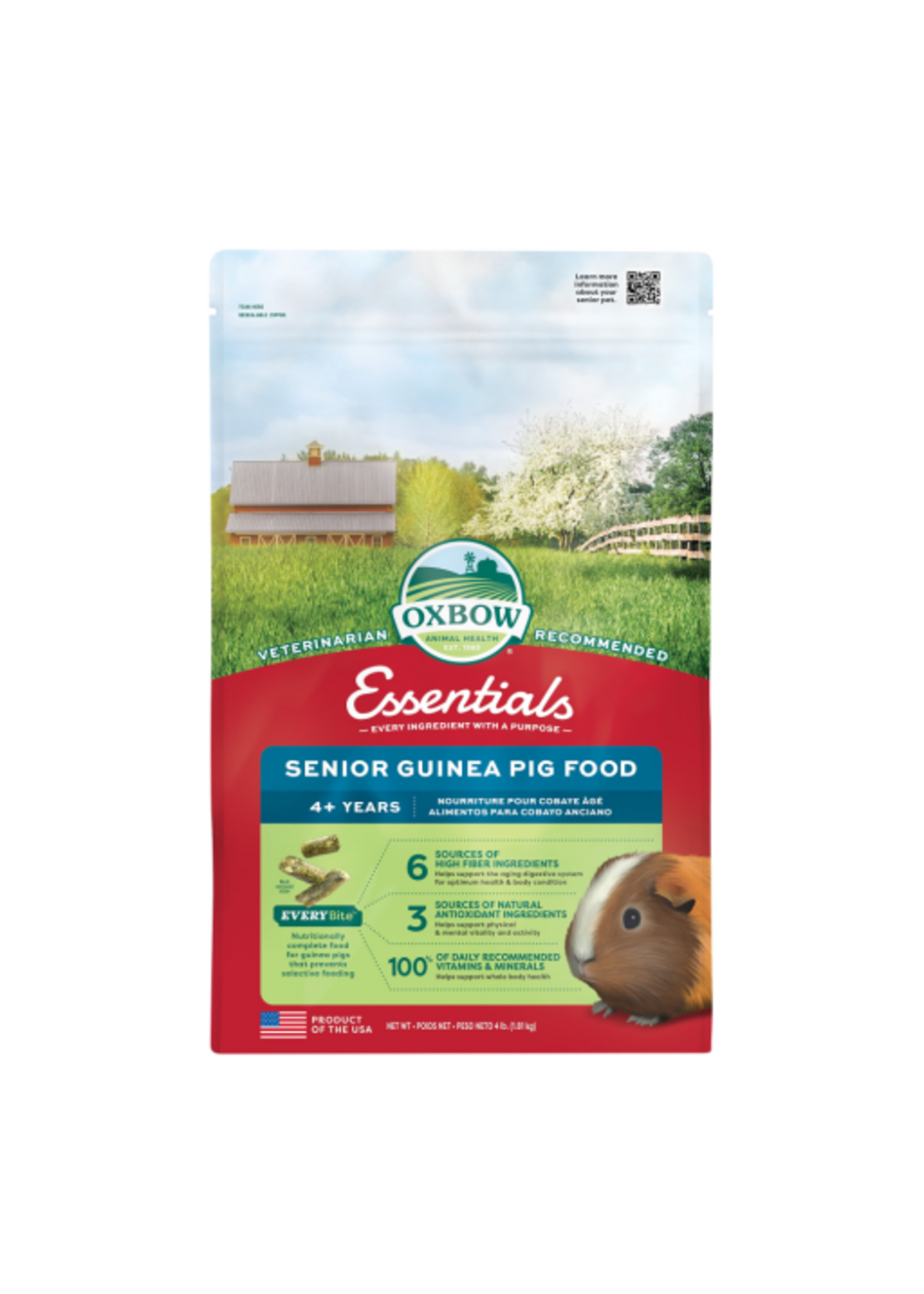 Oxbow Oxbow Animal Health Essentials Senior Guinea Pig - Dry Pellet - 4 lb