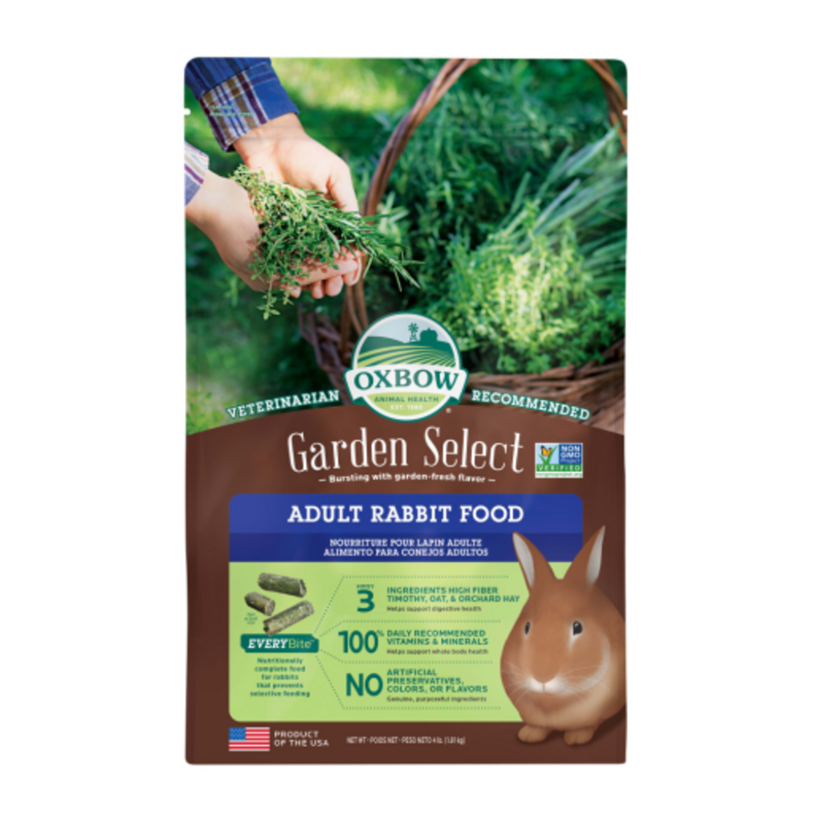 Oxbow OXBOW GARDEN SELECT ADULT RABBIT 4LBS