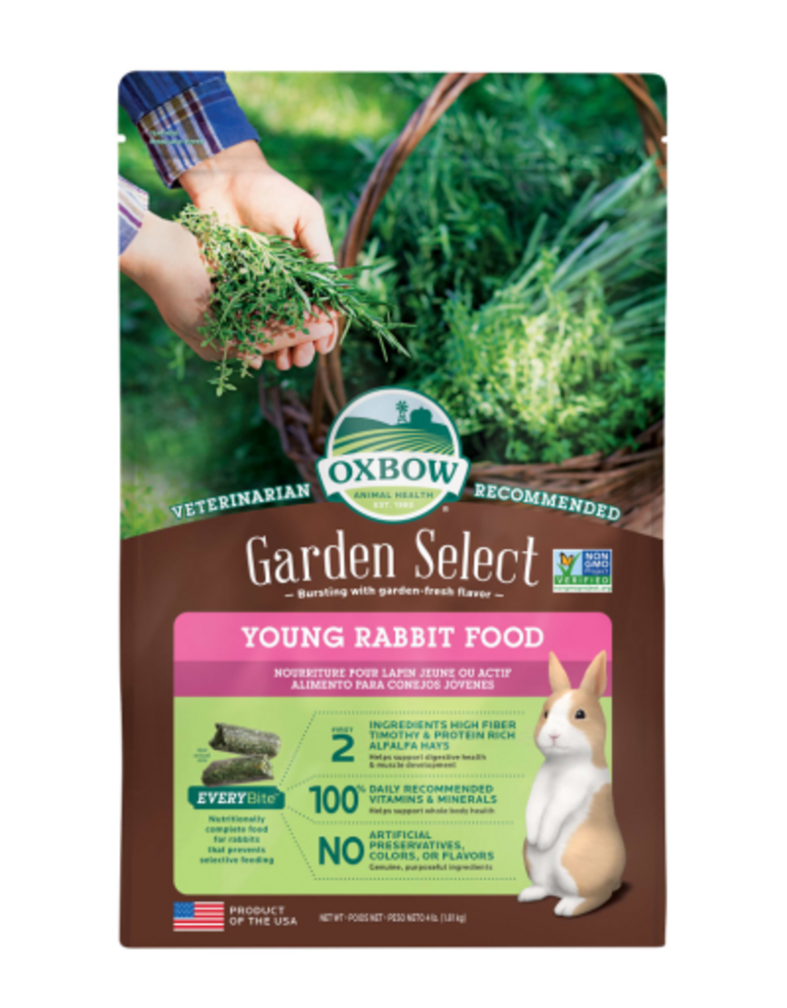 Oxbow Oxbow Garden Select Young Rabbit Food - 4 lb