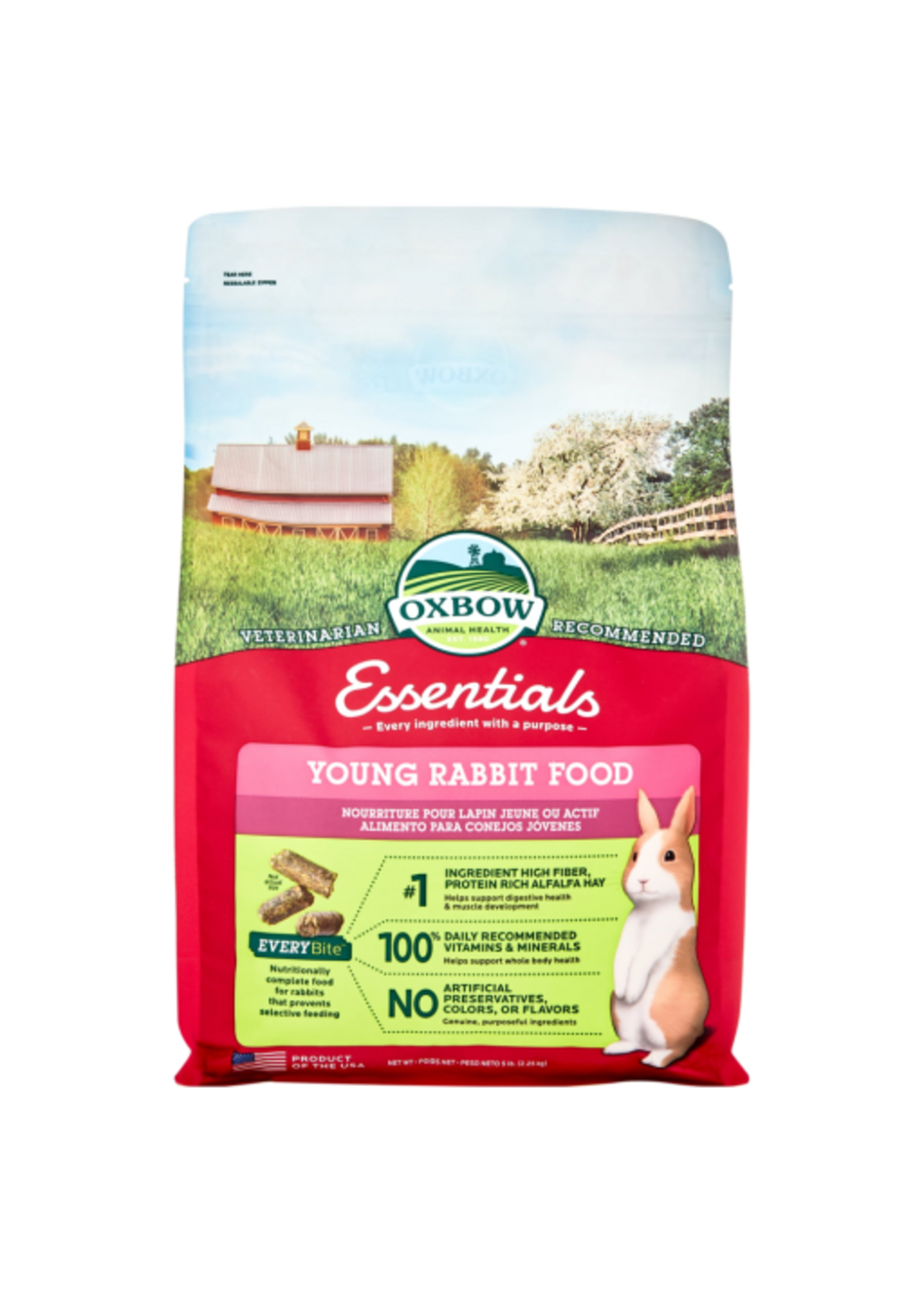 Oxbow Oxbow Essentials Young Rabbit Food  5 lbs.