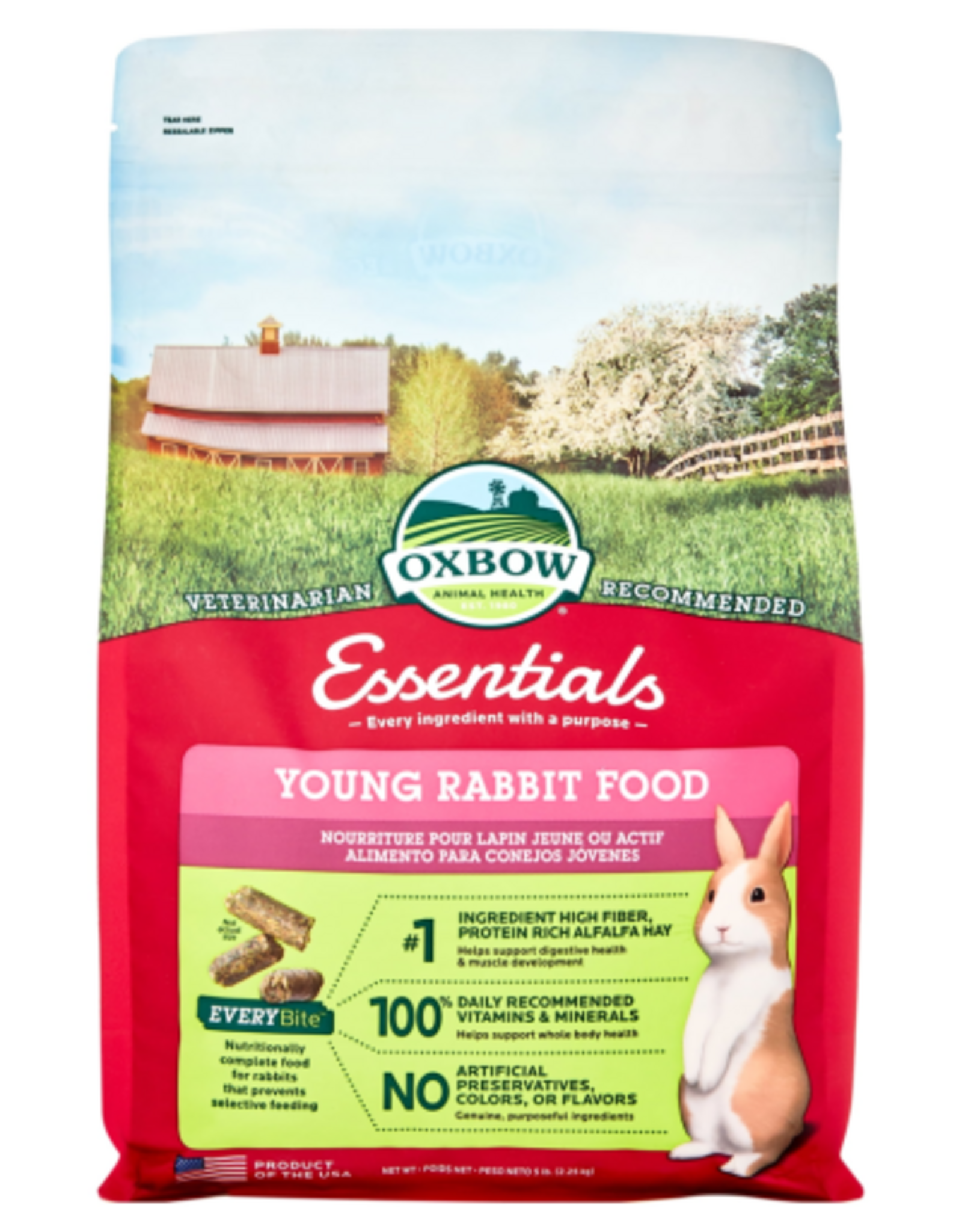Oxbow Oxbow Essentials Young Rabbit Food  5 lbs.