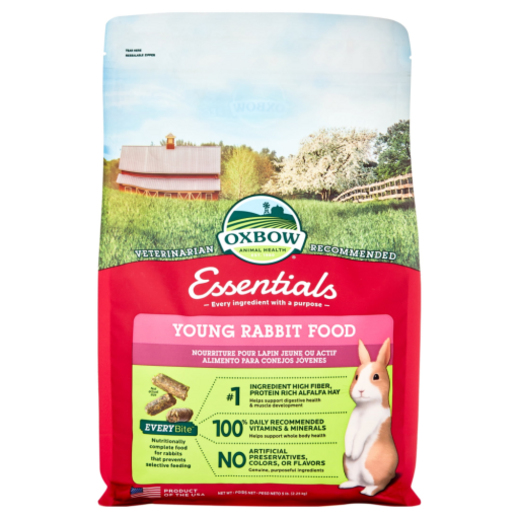 Oxbow Oxbow Essentials Young Rabbit Food  5 lbs.