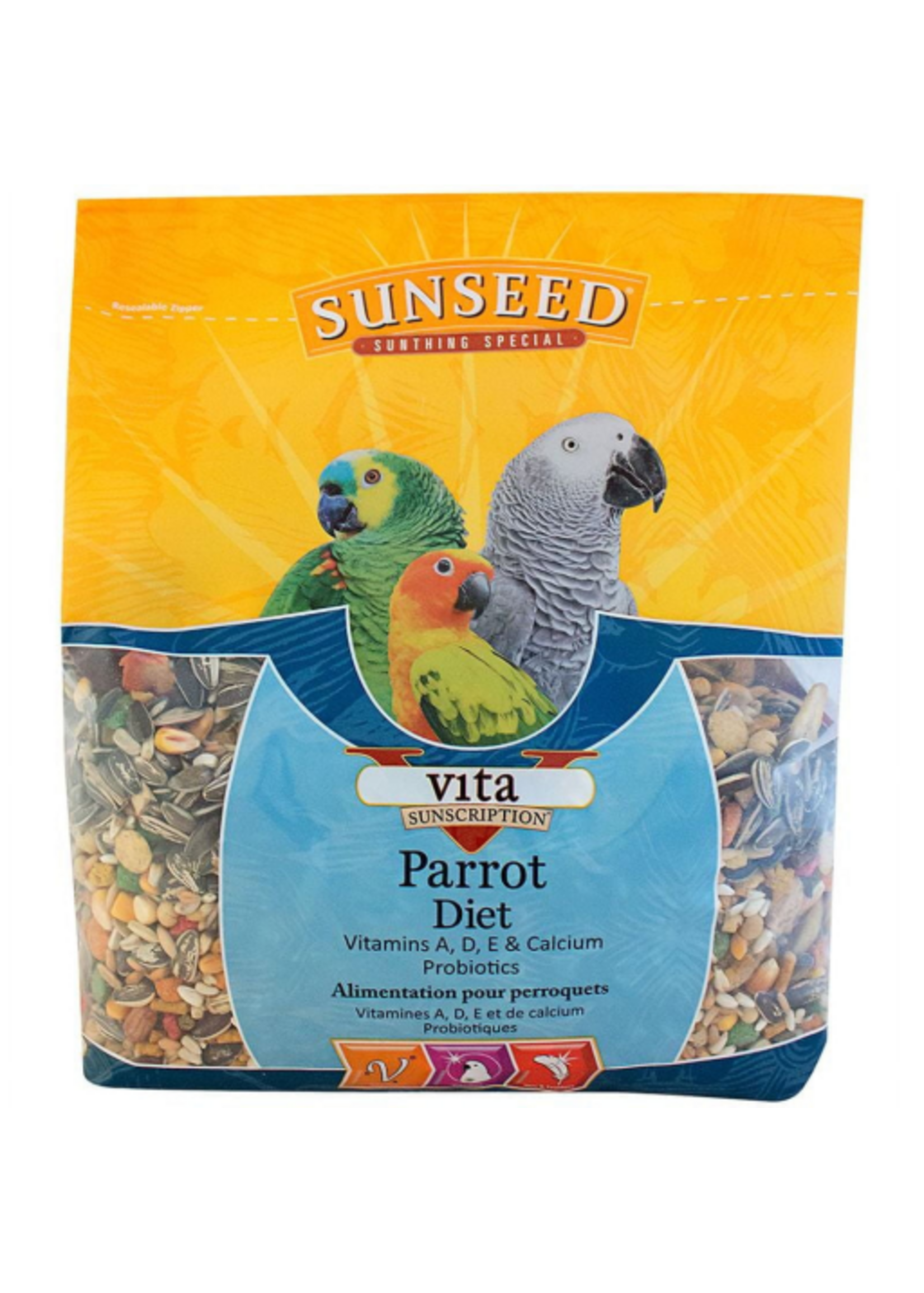 Vitakraft Sun Seed Sunseed Vita Sunscription Parrot Diet - 6 Lbs