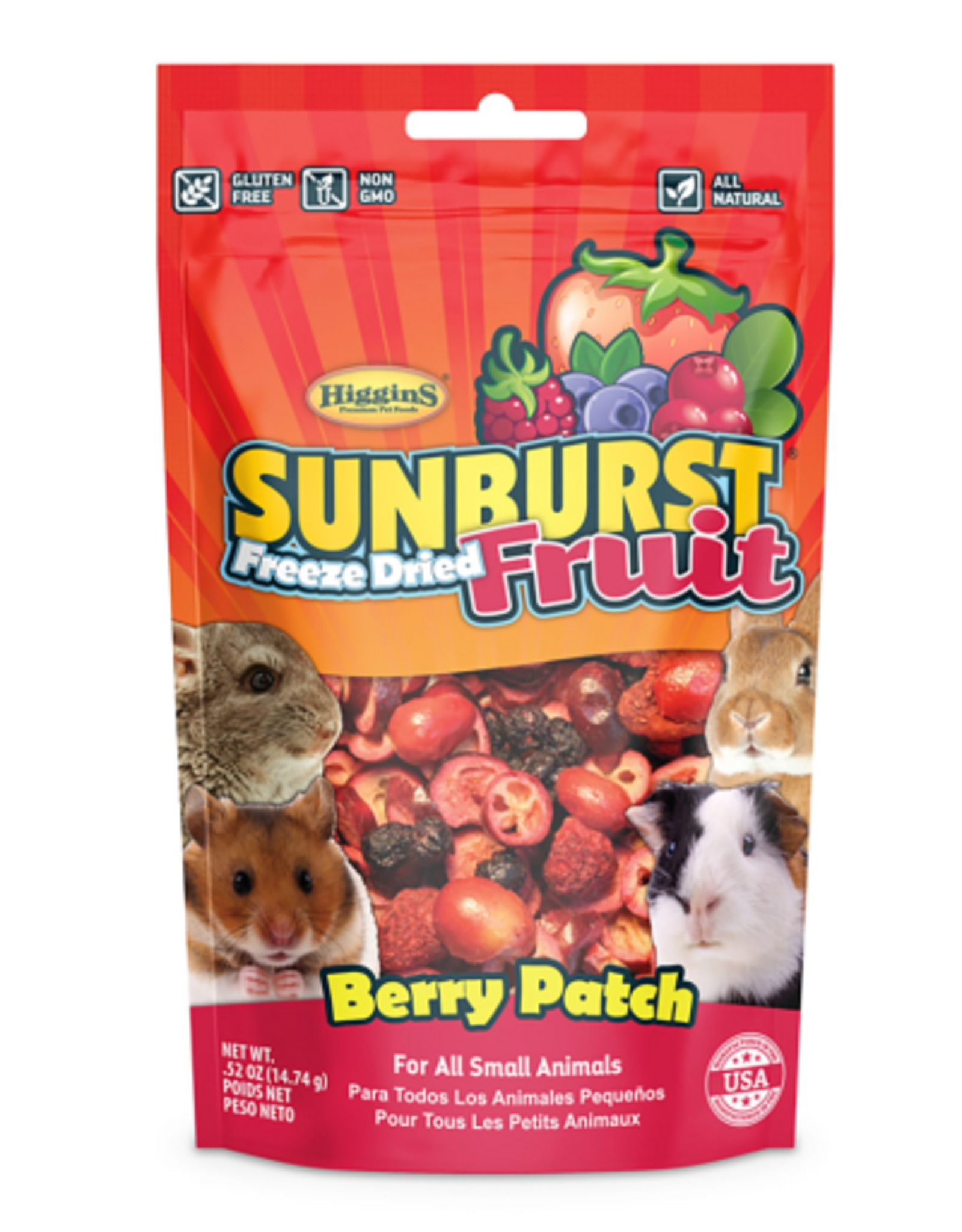 Versele-Laga Higgins HIGGINS SUNBURST FREEZE DRIED FRUIT BERRY PATCH .52OZ