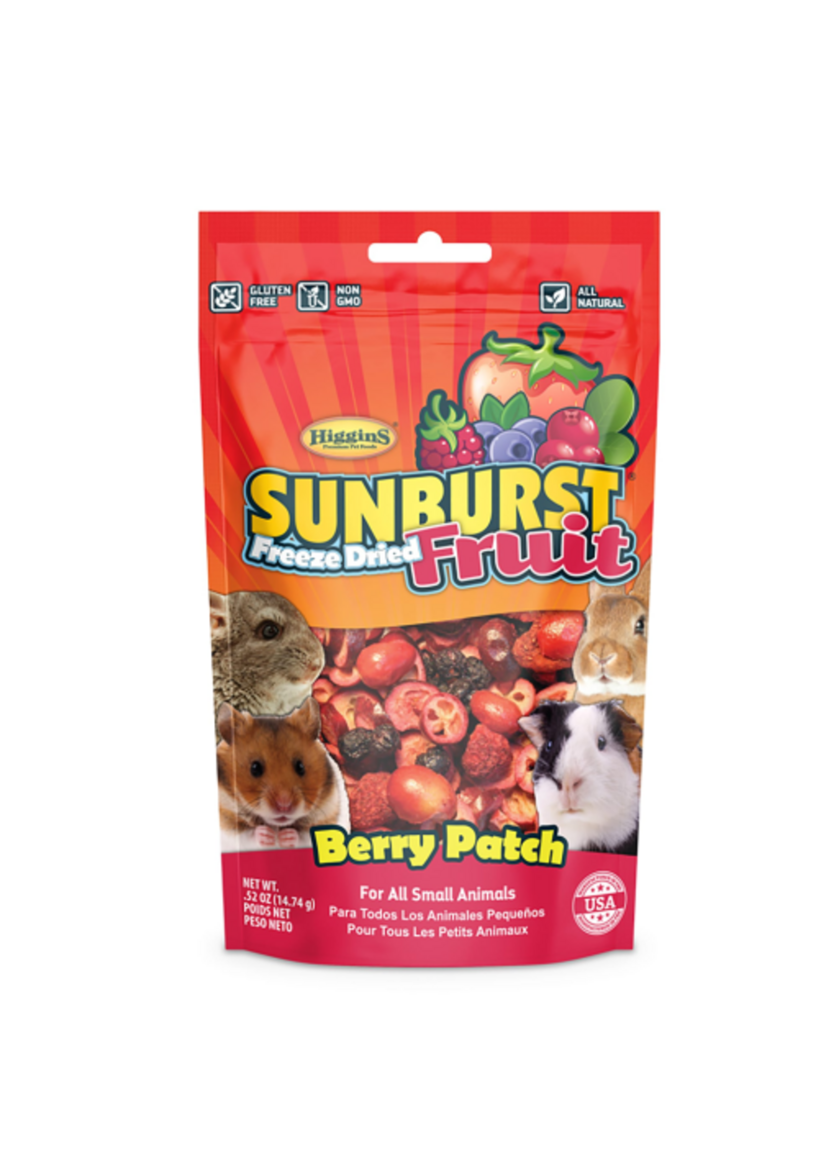 Versele-Laga Higgins HIGGINS SUNBURST FREEZE DRIED FRUIT BERRY PATCH .52OZ