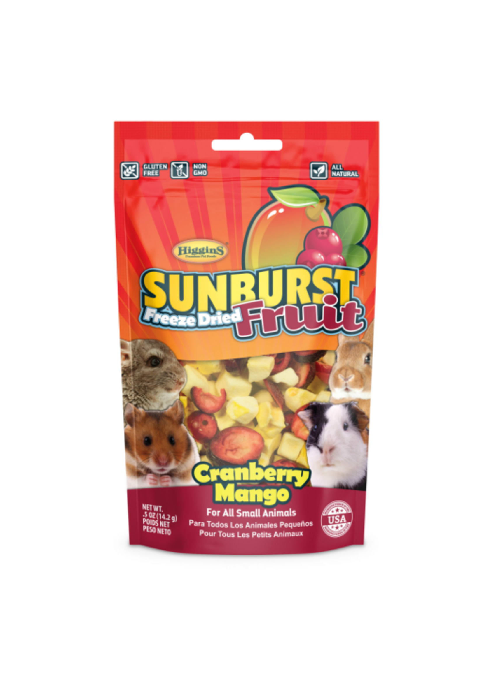 Versele-Laga Higgins HIGGINS SUNBURST FREEZE DRIED FRUIT CRANBERRY MANGO .5OZ