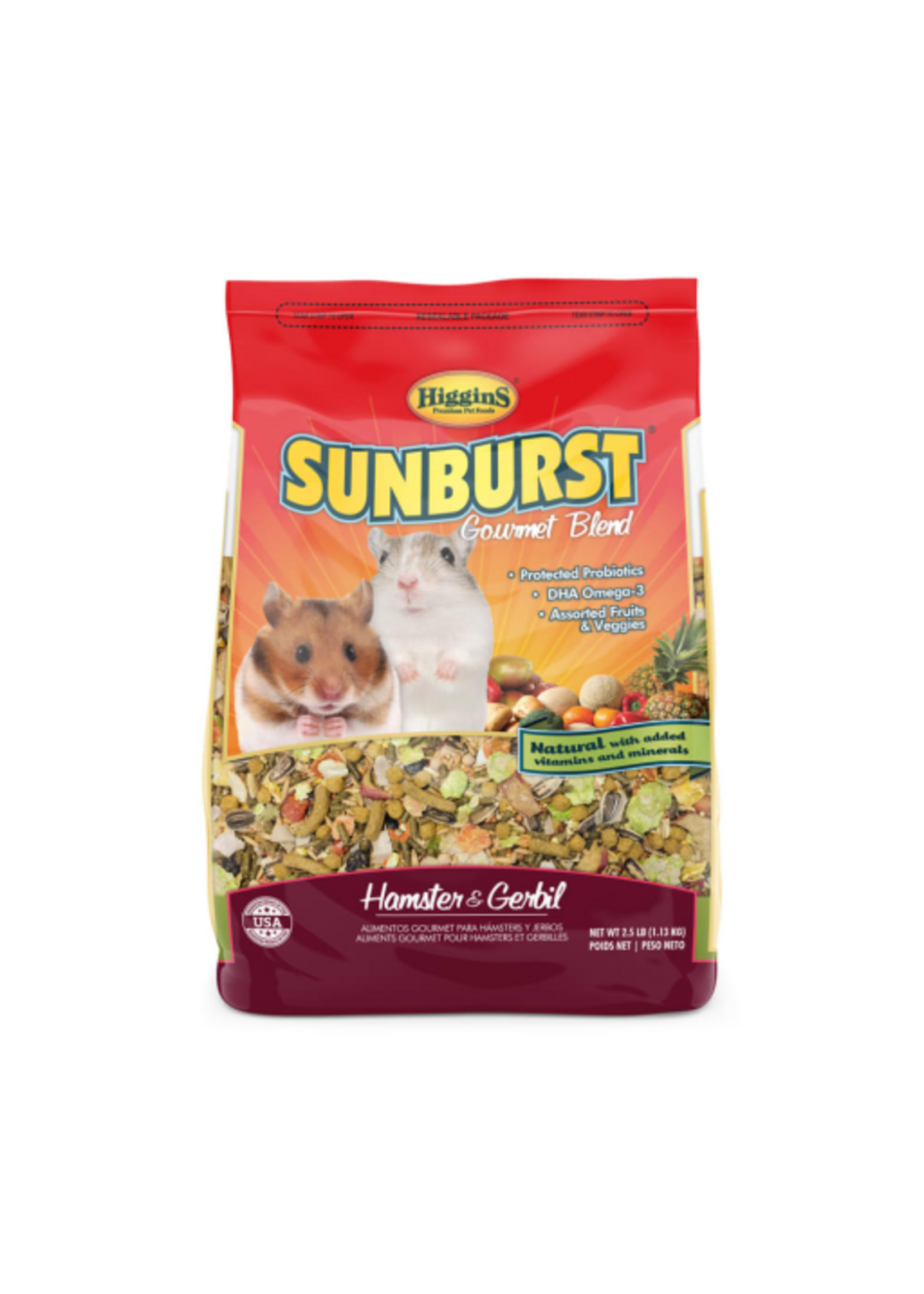 Versele-Laga Higgins HIGGINS SUNBURST GOURMET BLEND HAMSTER & GERBIL 2.5LBS
