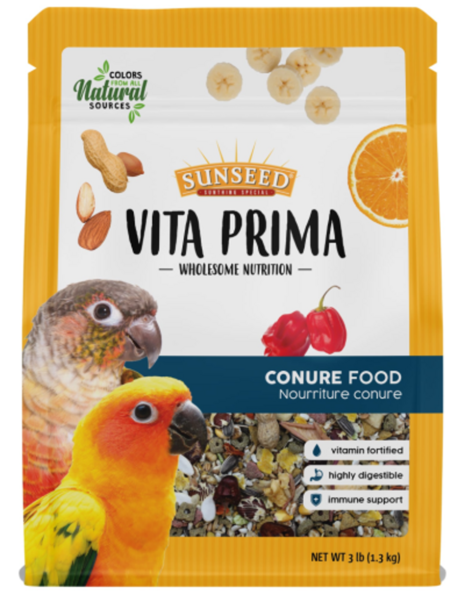 Vitakraft Sun Seed Sunseed Vita Prima Conure - 3 lb