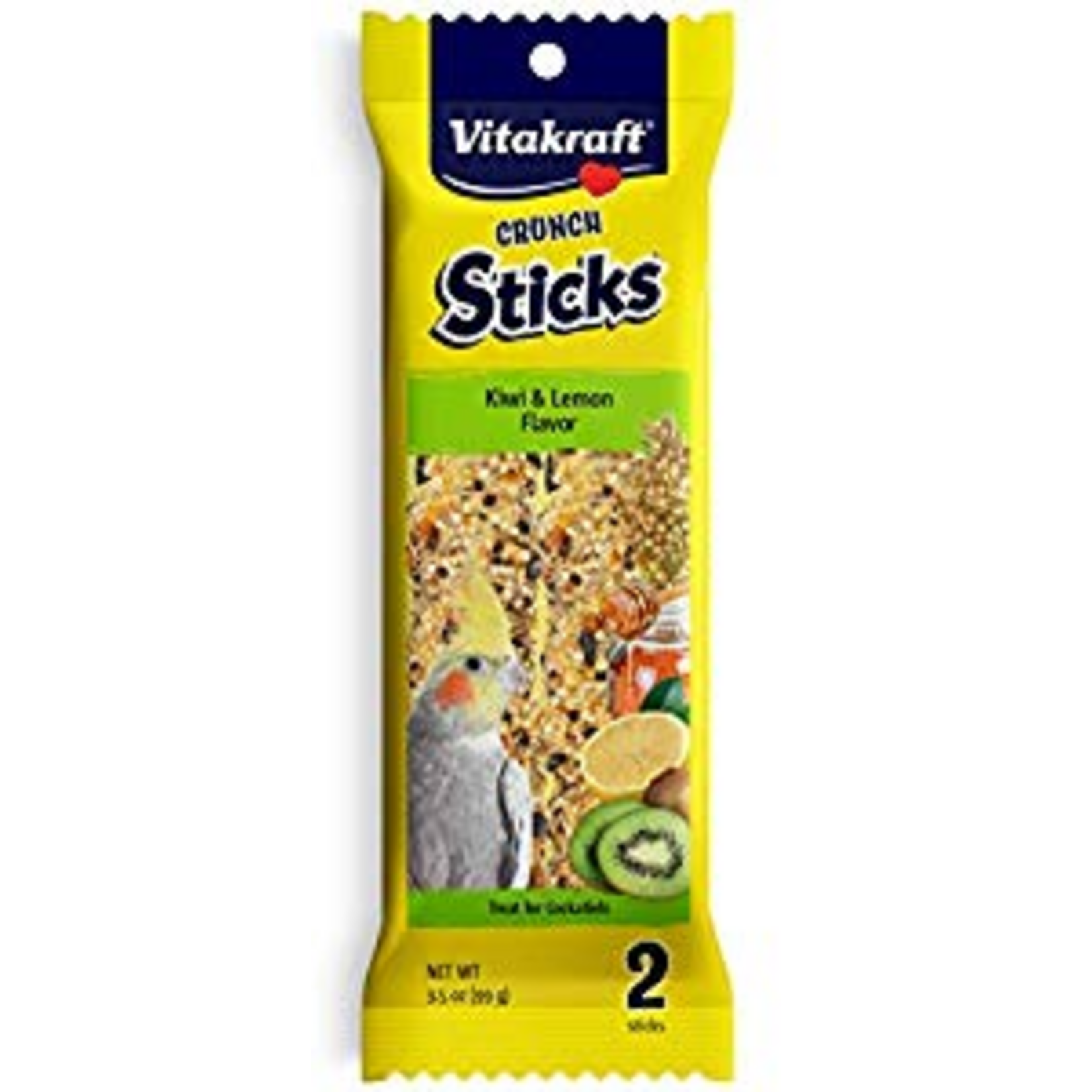 Vitakraft Sun Seed VITAKRAFT COCKATIEL CRUNCH STICK KIWI & LEMON