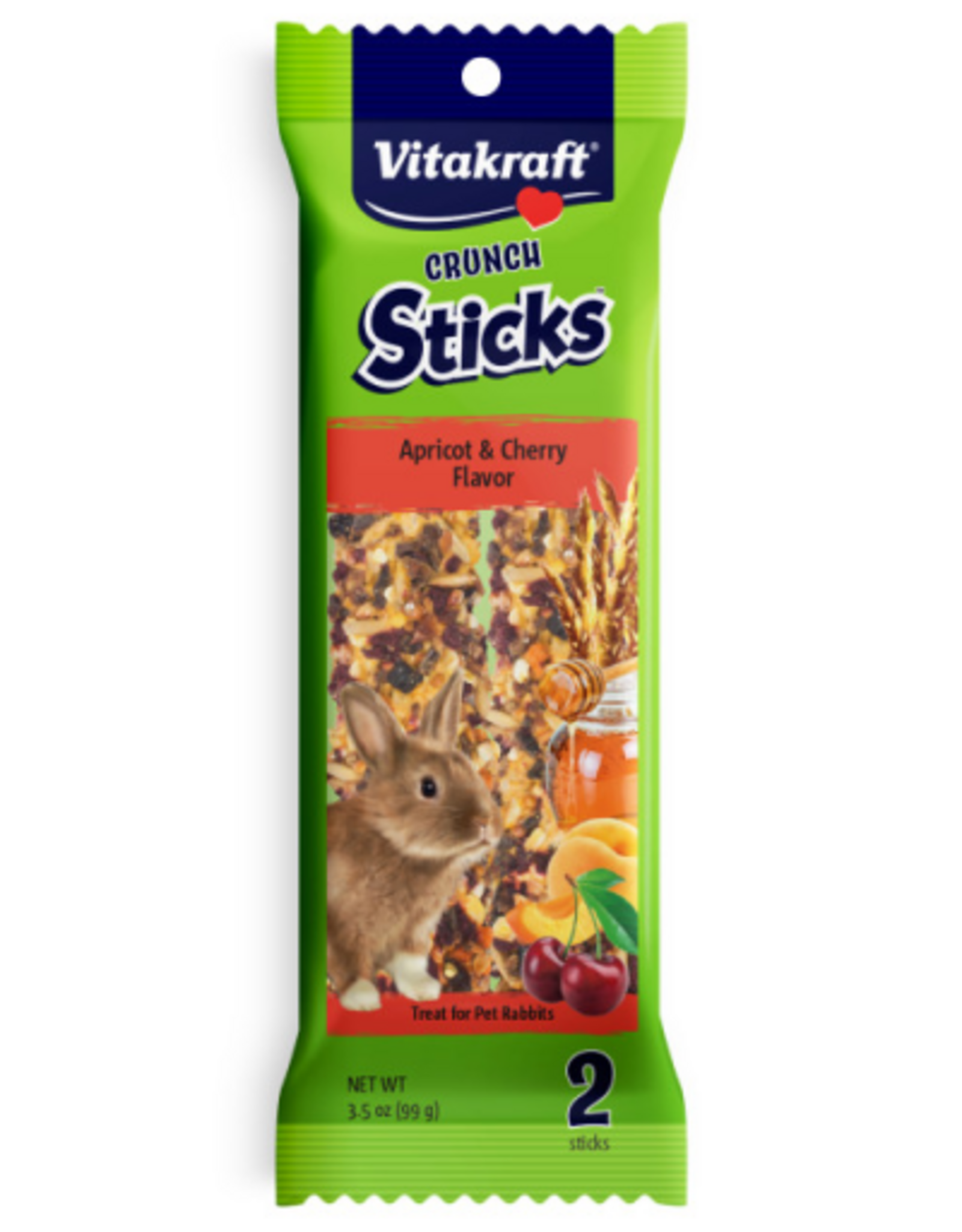 Vitakraft Sun Seed VITAKRAFT CONURE CRUNCH STICK APRICOT & CHERRY