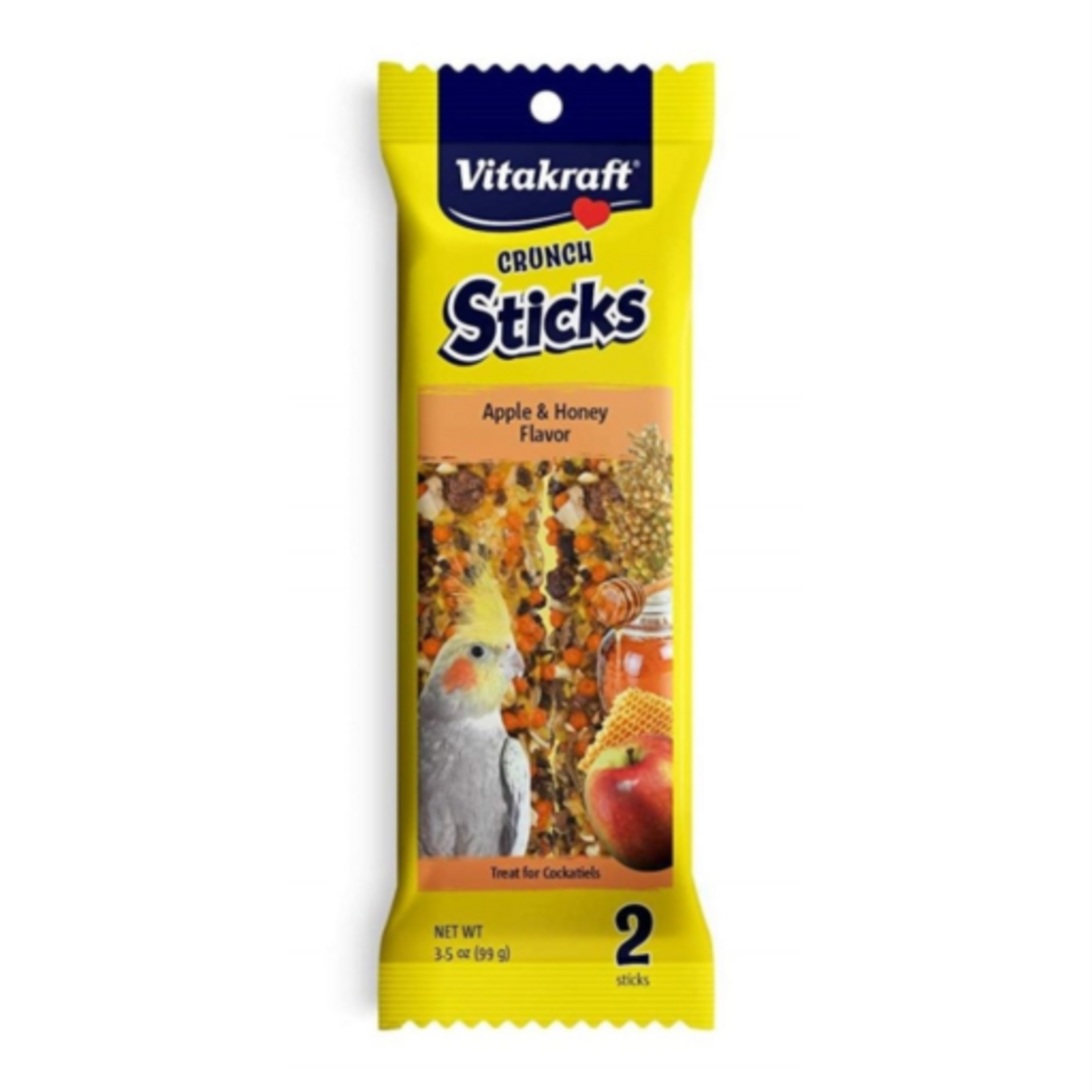 Vitakraft Sun Seed VITAKRAFT COCKATIEL CRUNCH STICK APPLE & HONEY
