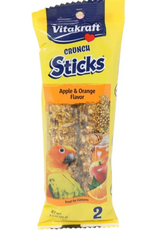 Vitakraft Sun Seed Vitakraft Crunch Sticks Conure Treat - Apple and Orange - 2 Sticks
